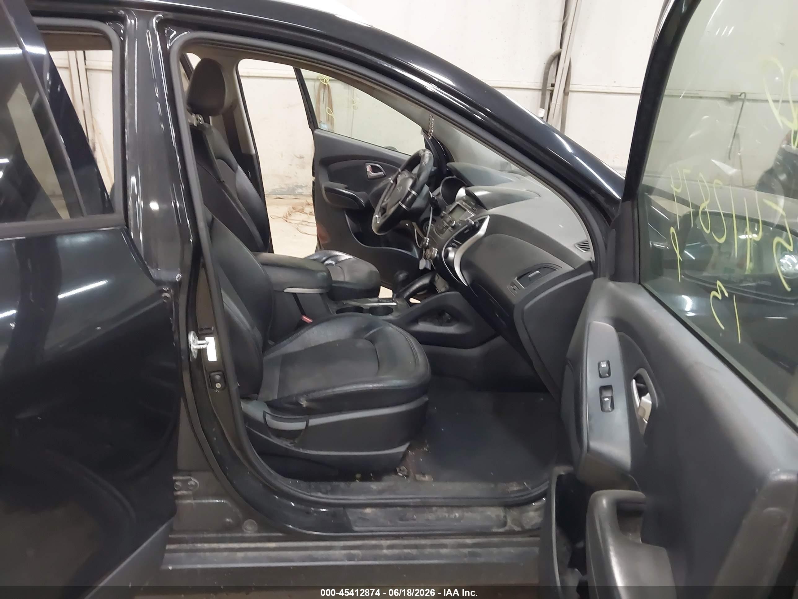 2013 Hyundai Tucson Gls Black vin: KM8JUCAC6DU690186