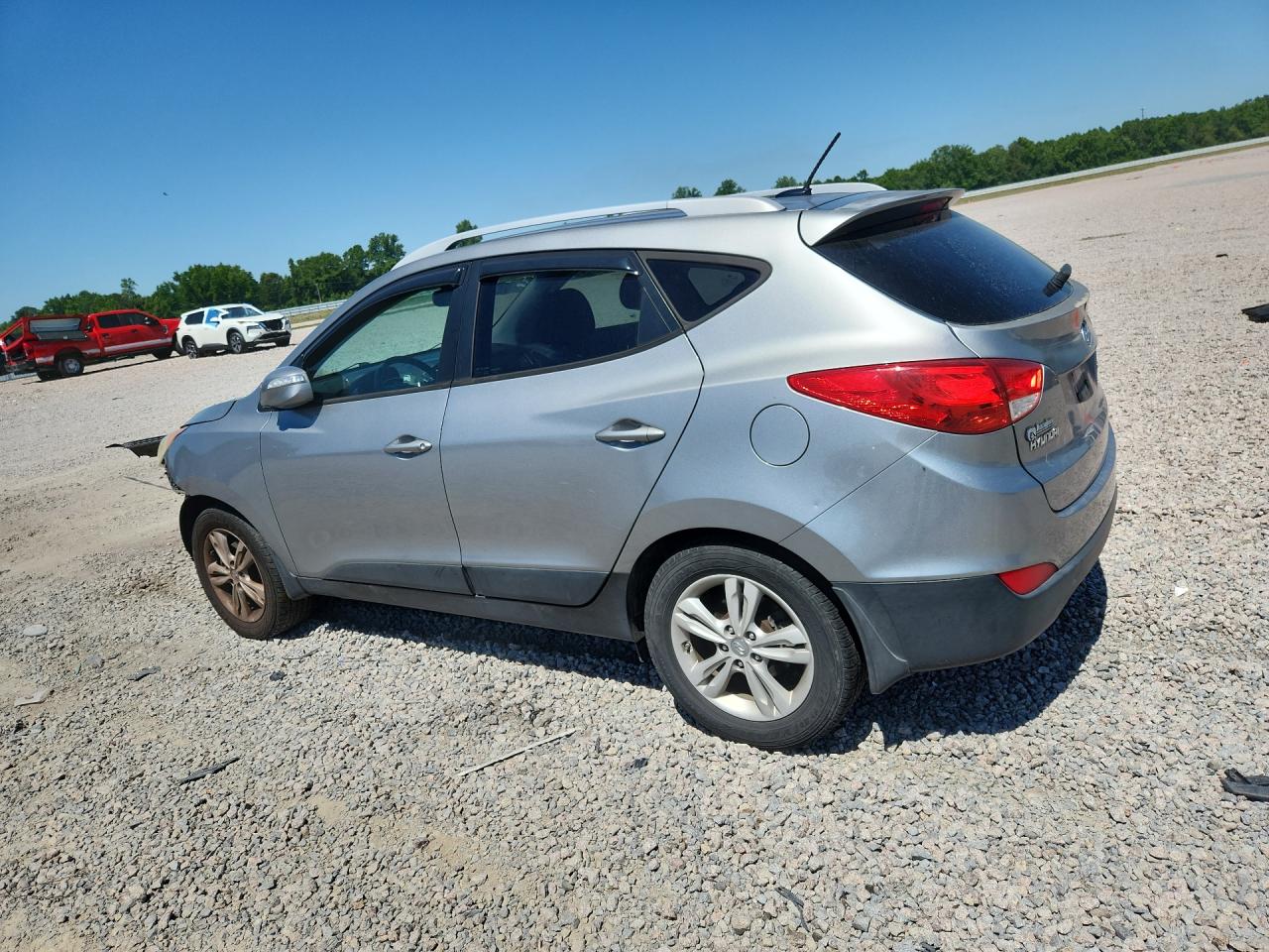 2013 Hyundai Tucson Gls Silver vin: KM8JUCAC6DU710484