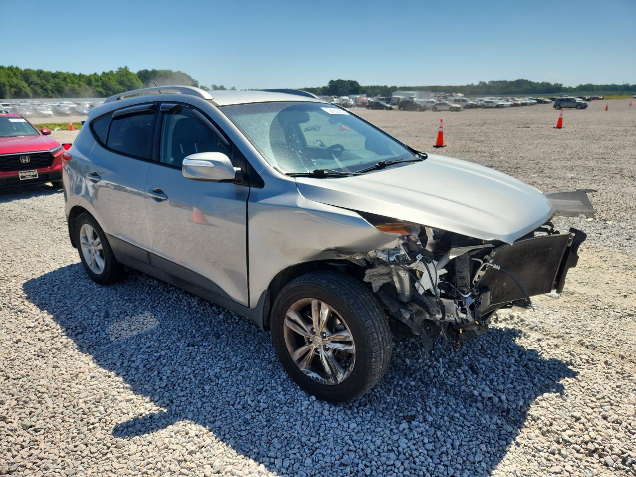 2013 Hyundai Tucson Gls Silver vin: KM8JUCAC6DU710484