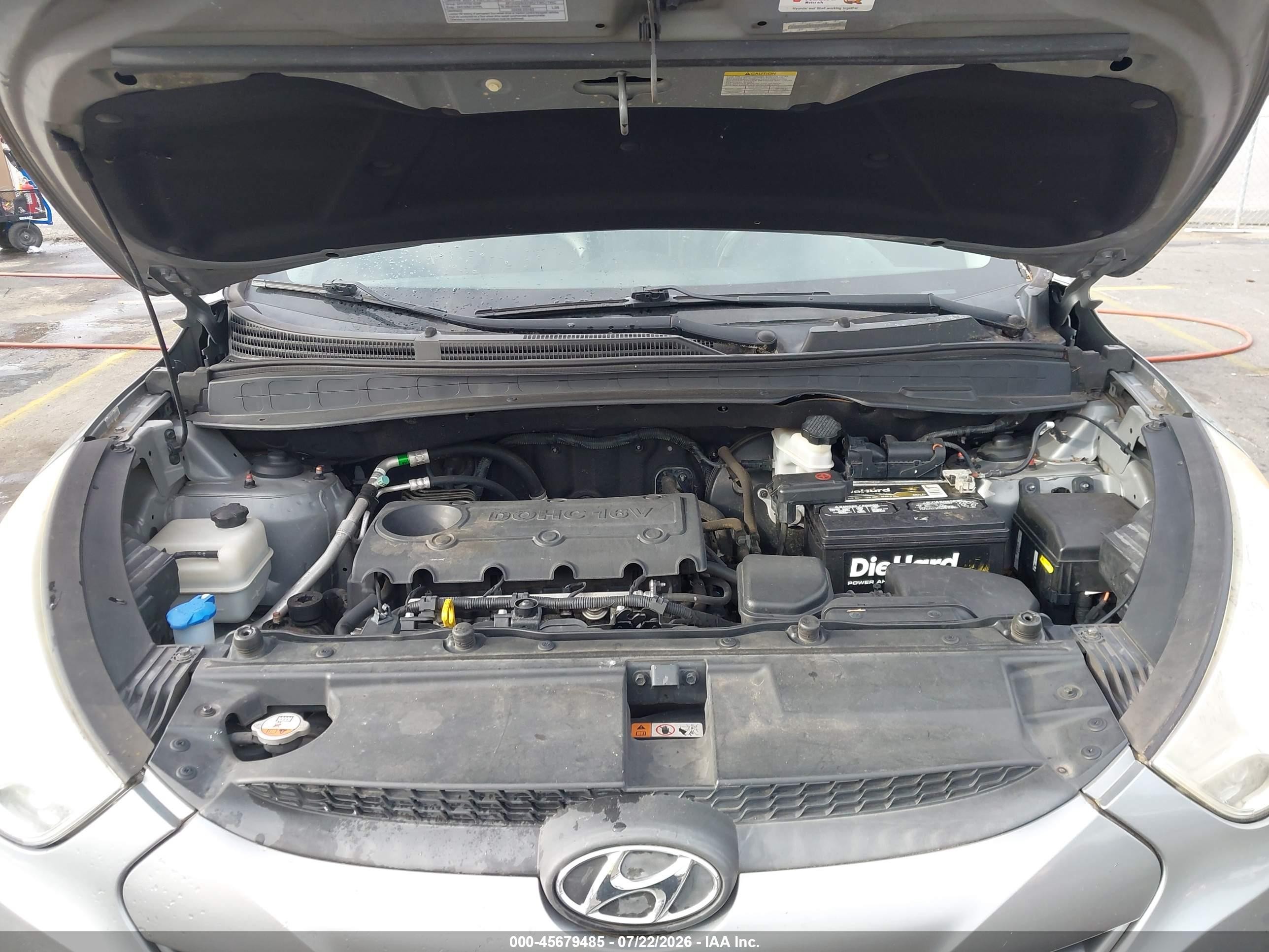 2013 Hyundai Tucson Gls Gray vin: KM8JUCAC6DU731805