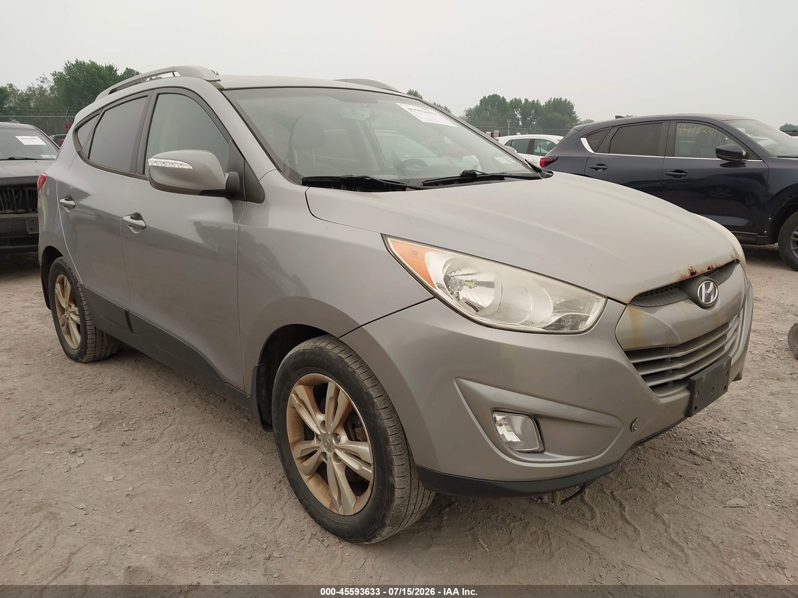 2013 Hyundai Tucson Gls Silver vin: KM8JUCAC6DU762259