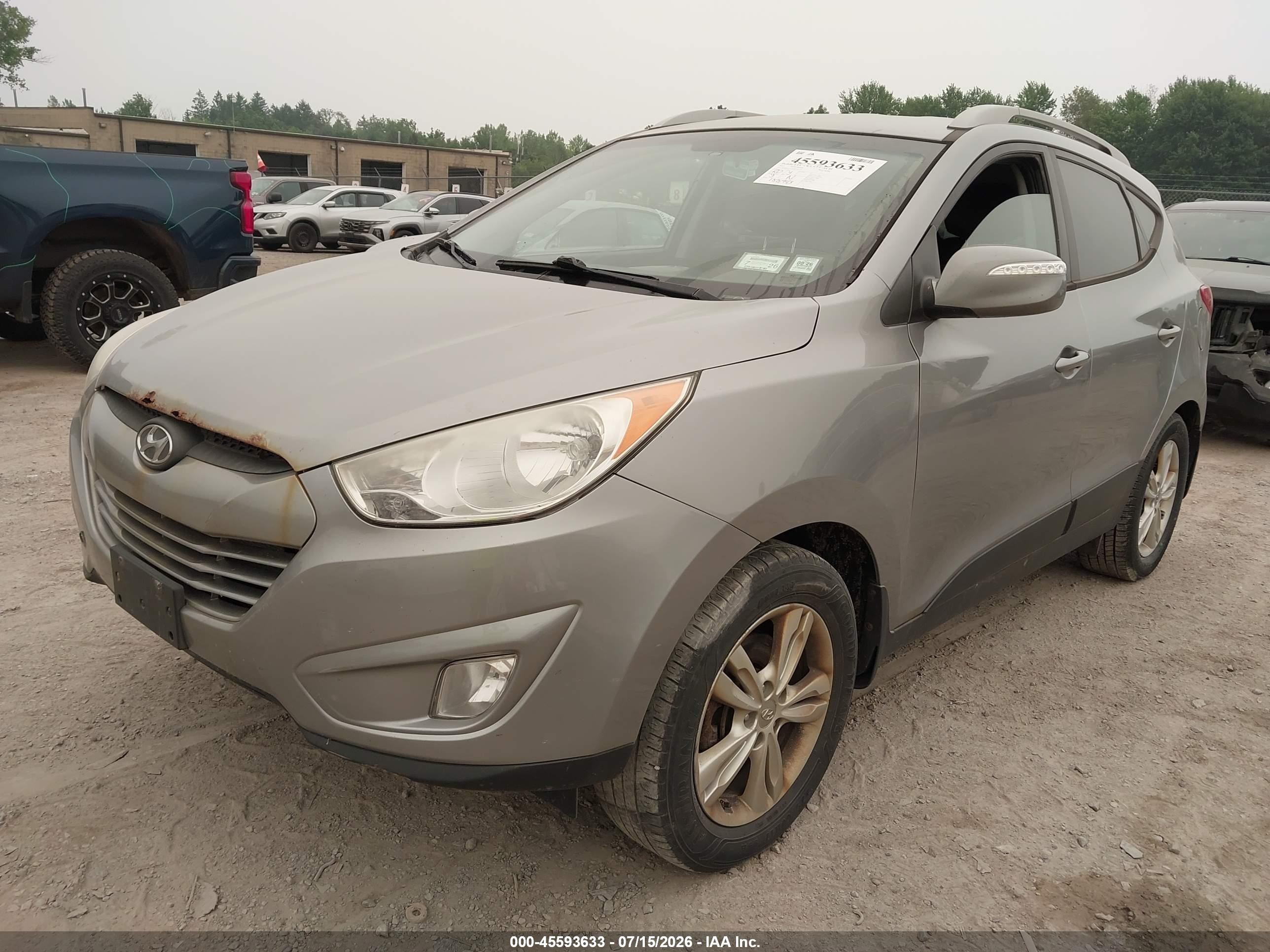 2013 Hyundai Tucson Gls Silver vin: KM8JUCAC6DU762259
