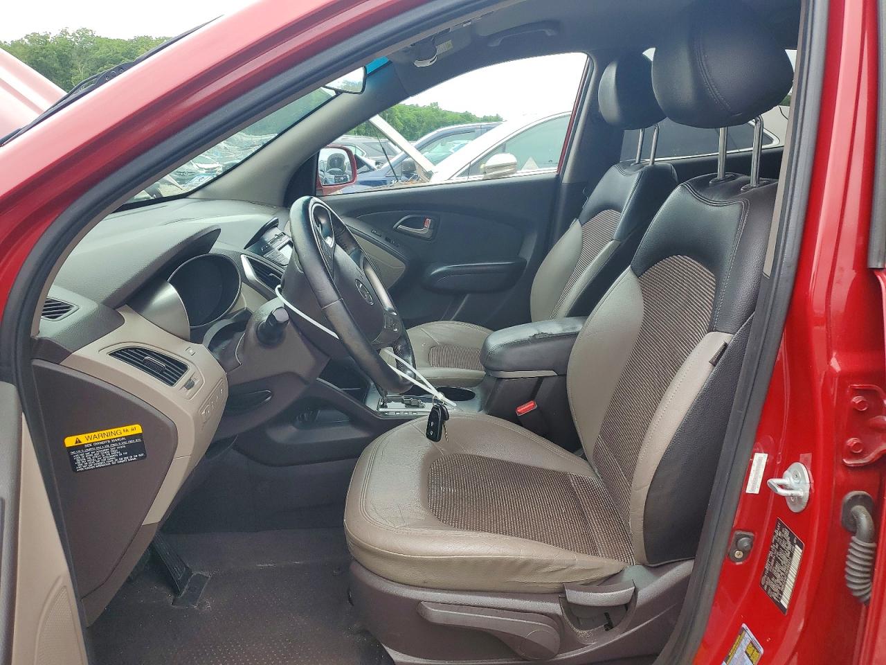 2010 Hyundai Tucson Gls Red vin: KM8JUCAC7AU056610