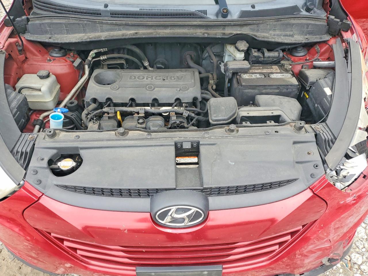 2010 Hyundai Tucson Gls Red vin: KM8JUCAC7AU056610