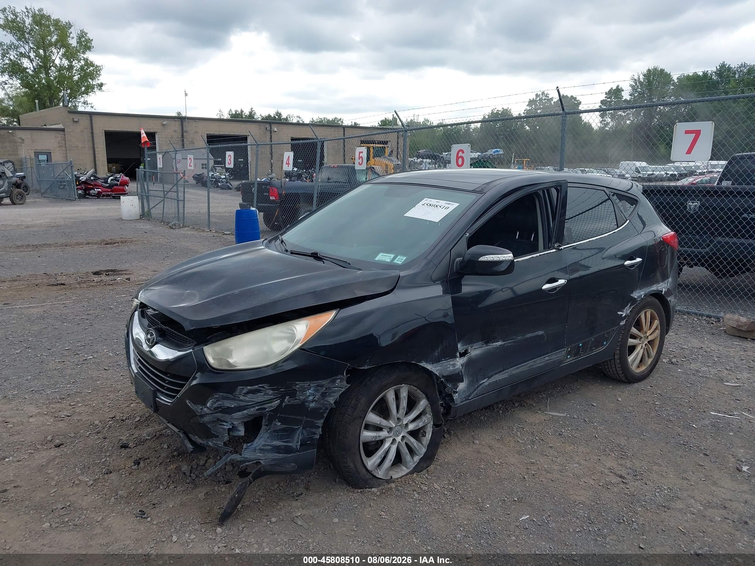 2010 Hyundai Tucson Limited Black vin: KM8JUCAC7AU073097