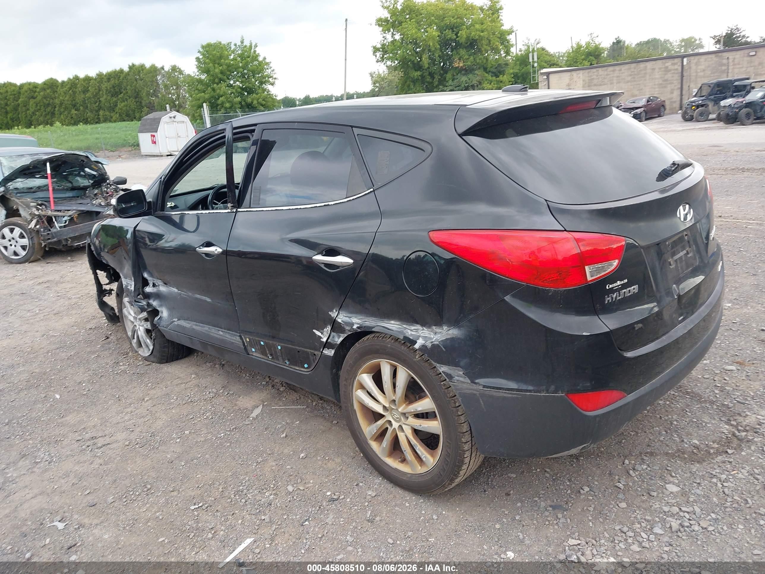 2010 Hyundai Tucson Limited Black vin: KM8JUCAC7AU073097