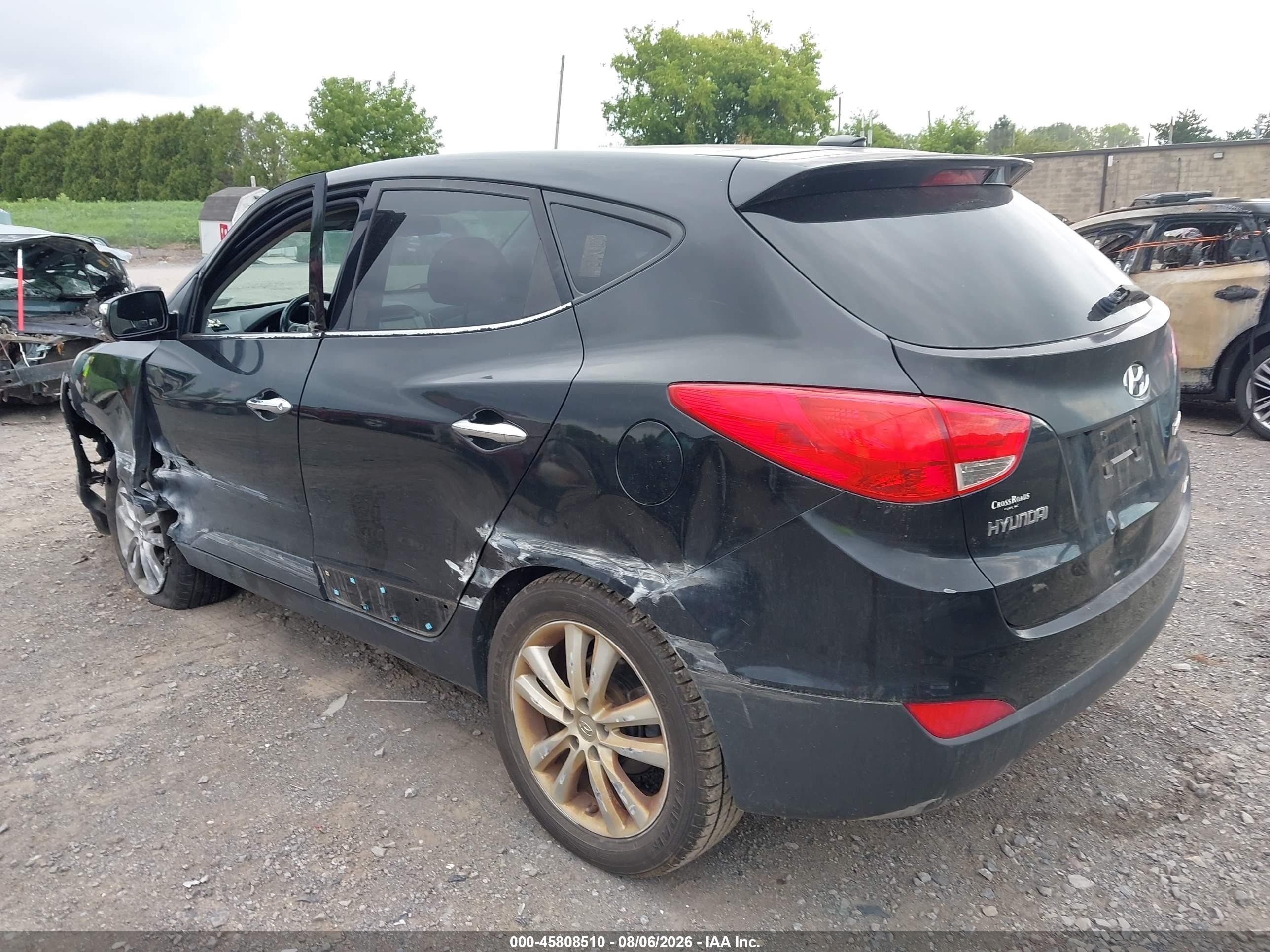 2010 Hyundai Tucson Limited Black vin: KM8JUCAC7AU073097