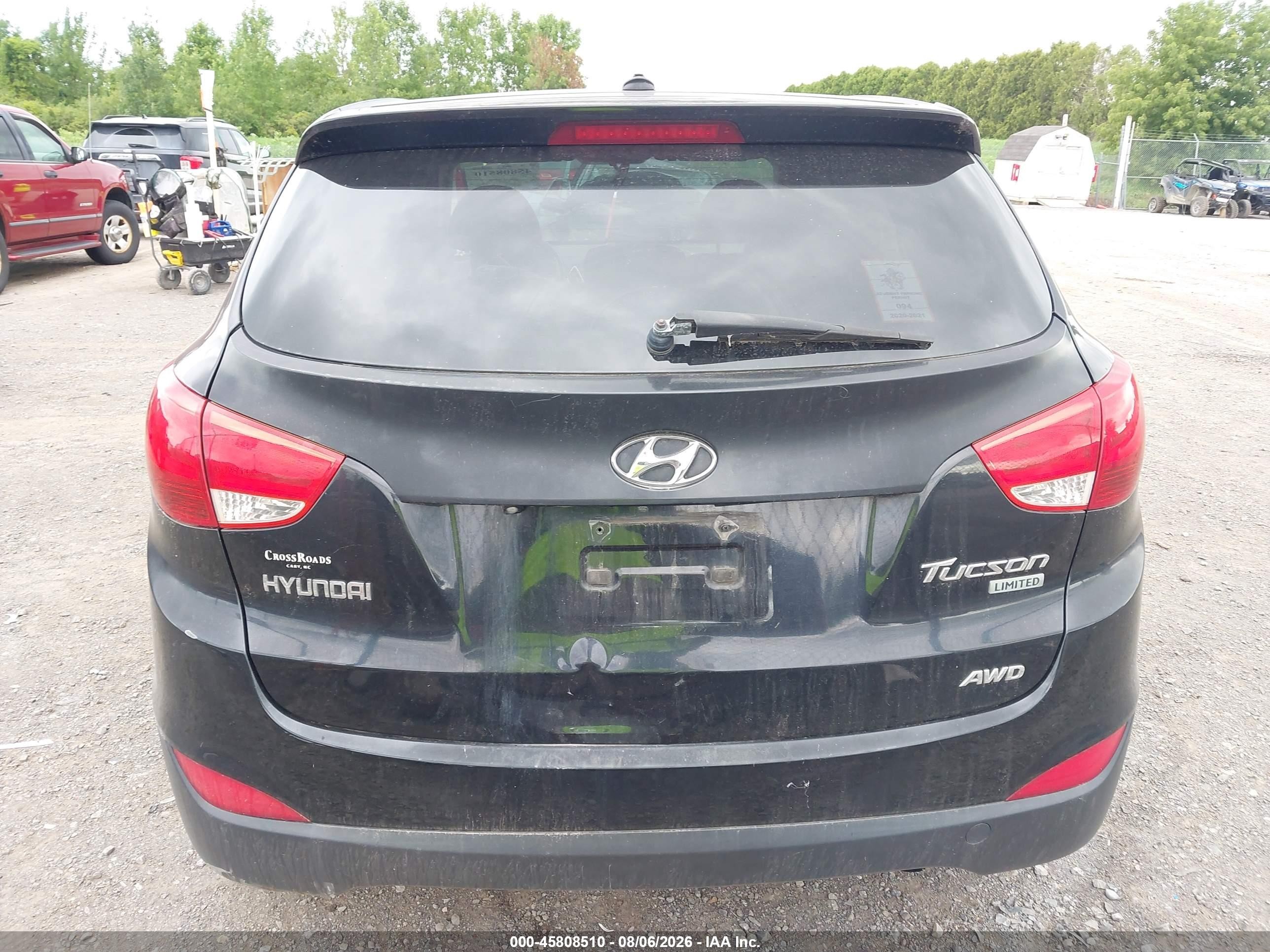 2010 Hyundai Tucson Limited Black vin: KM8JUCAC7AU073097