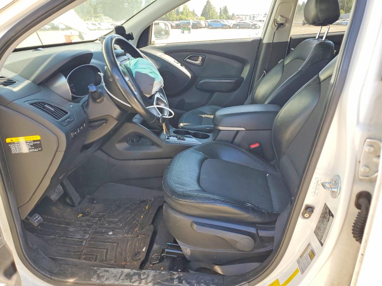 2010 Hyundai Tucson Gls White vin: KM8JUCAC7AU099599