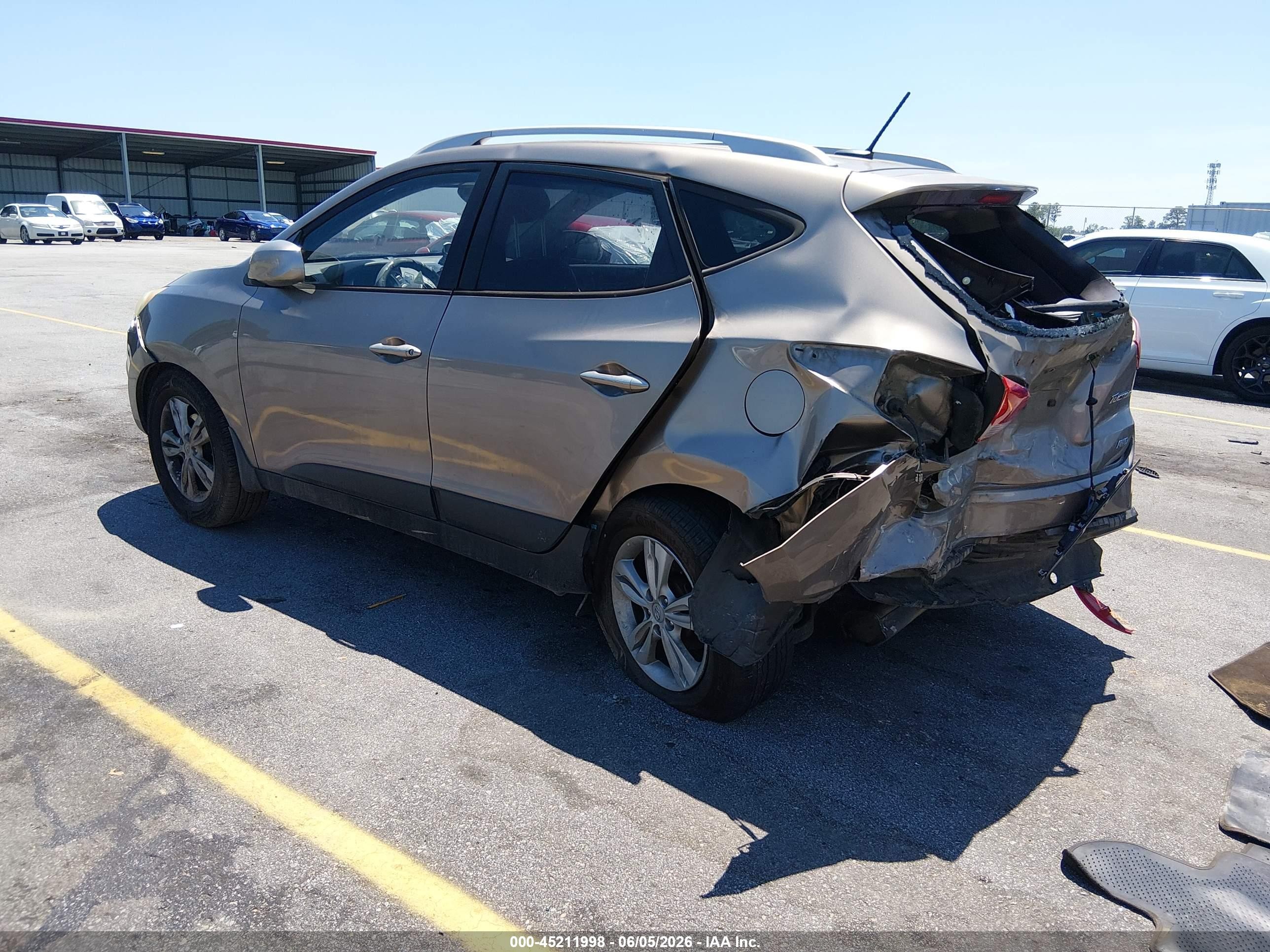 2011 Hyundai Tucson Gls Gray vin: KM8JUCAC7BU135650