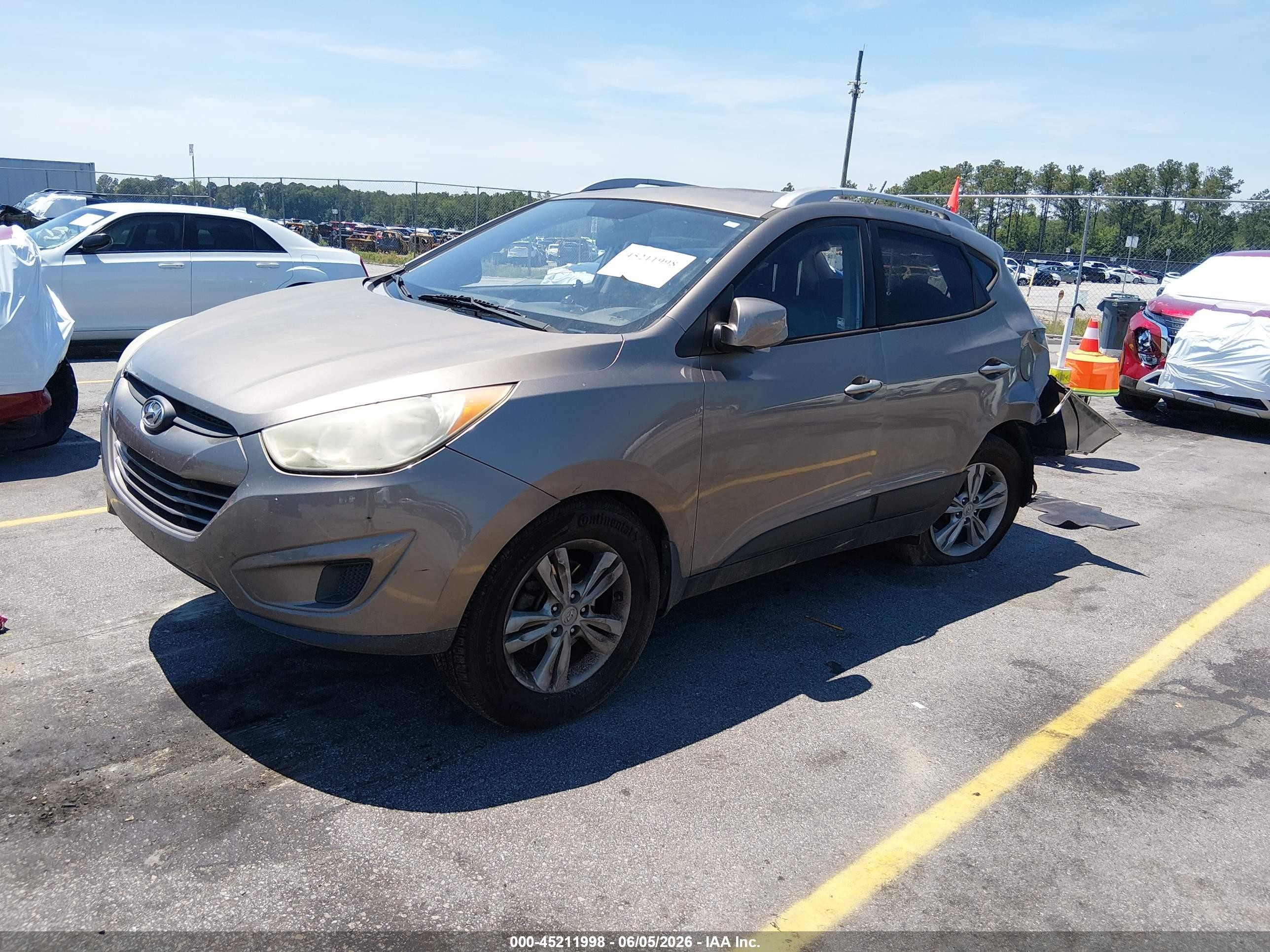 2011 Hyundai Tucson Gls Gray vin: KM8JUCAC7BU135650