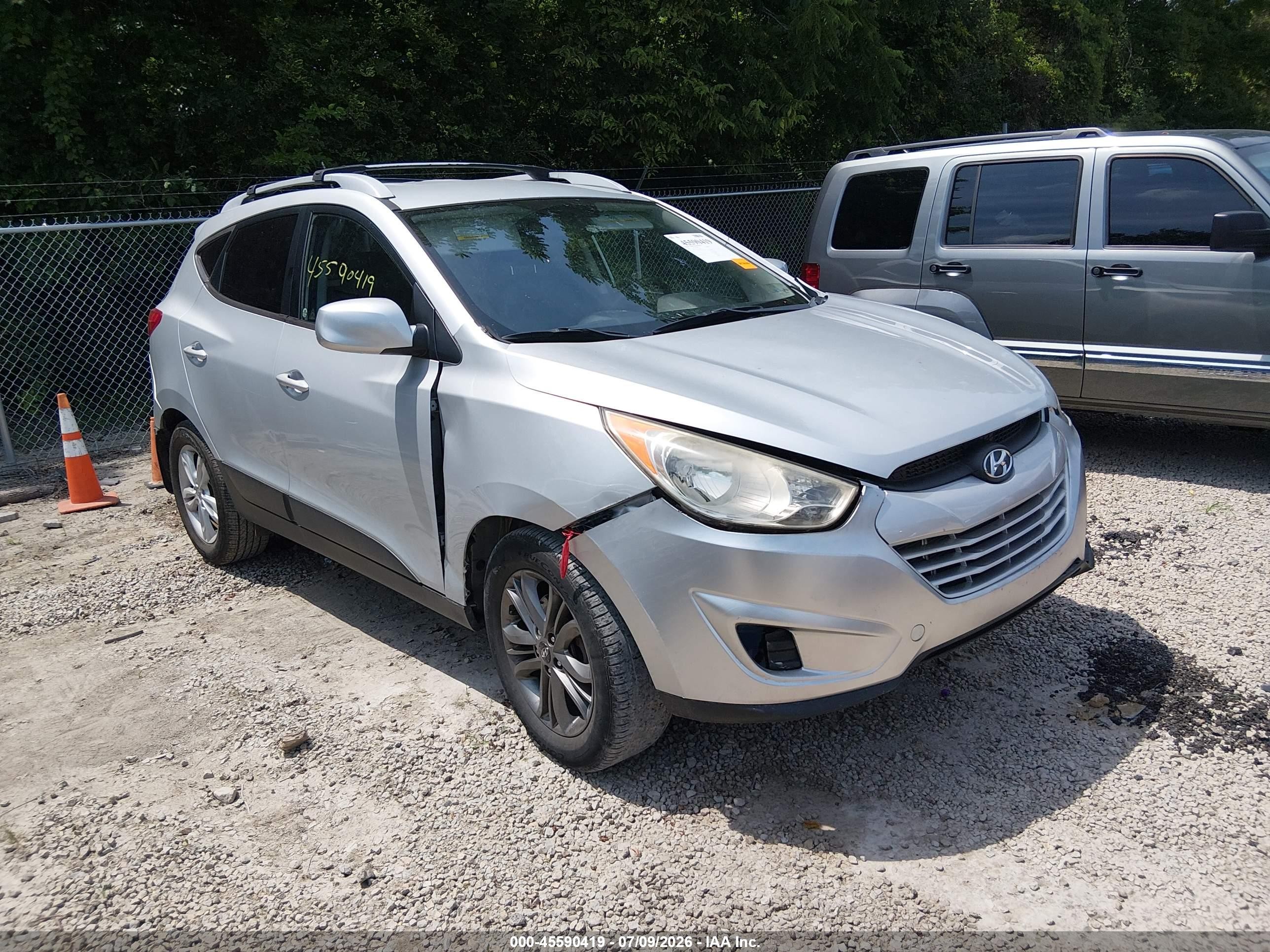 2011 Hyundai Tucson Gls Silver vin: KM8JUCAC7BU200285