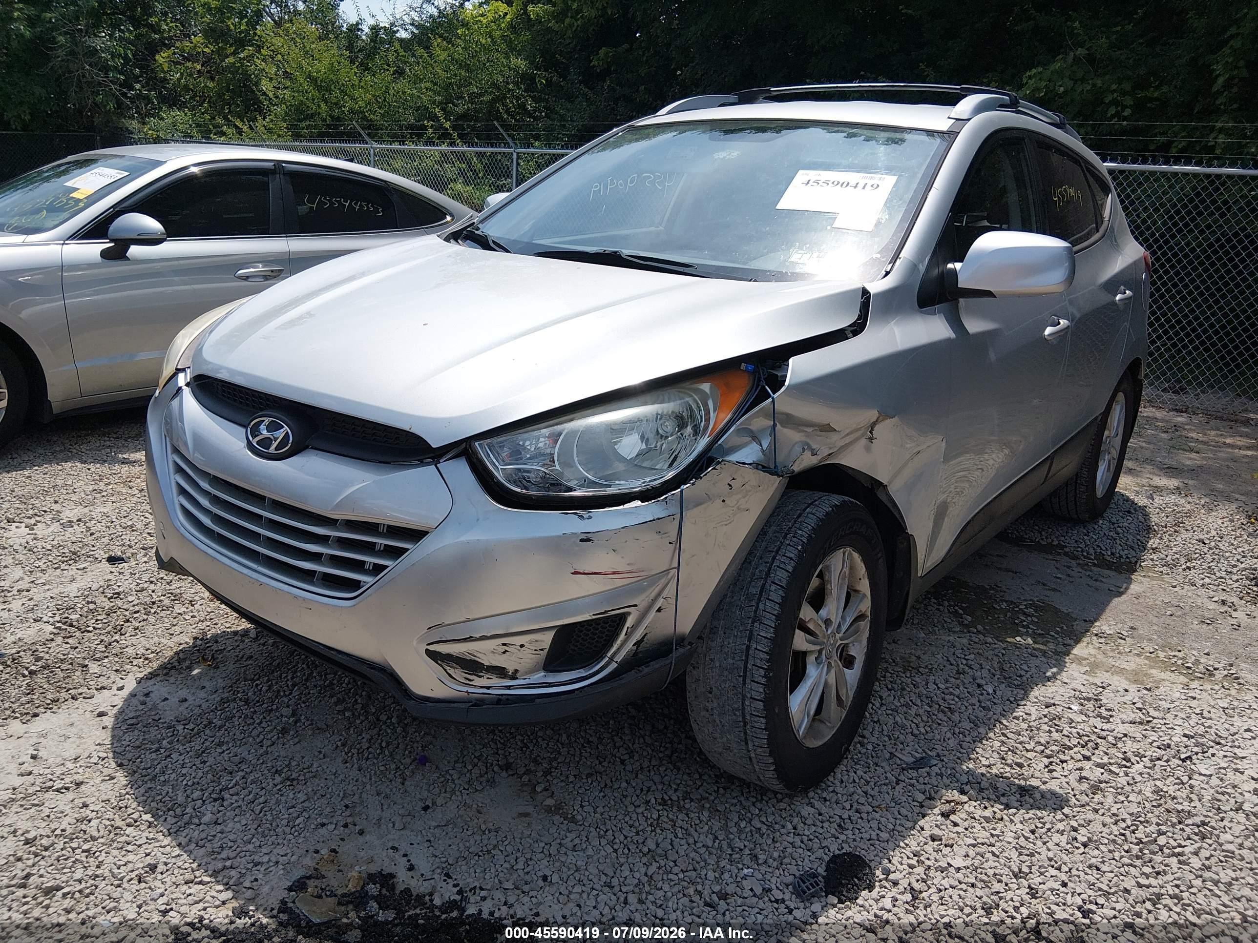 2011 Hyundai Tucson Gls Silver vin: KM8JUCAC7BU200285