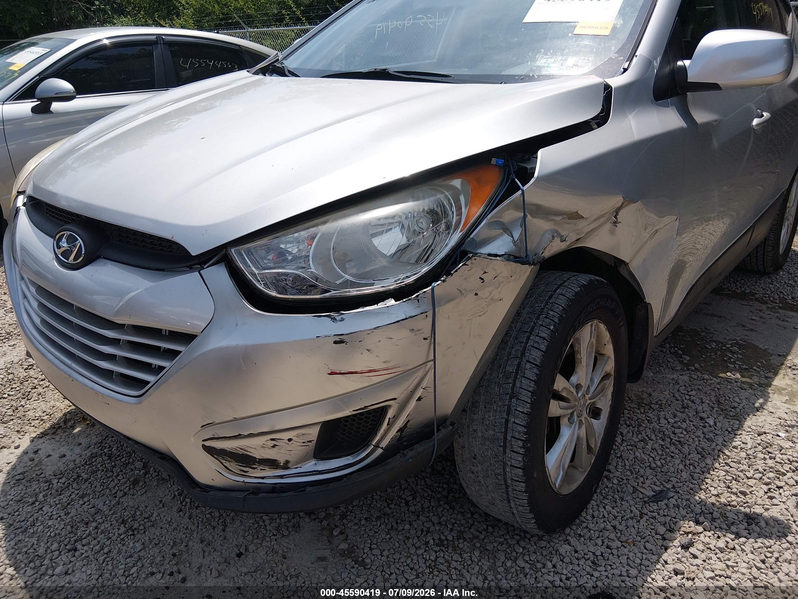 2011 Hyundai Tucson Gls Silver vin: KM8JUCAC7BU200285