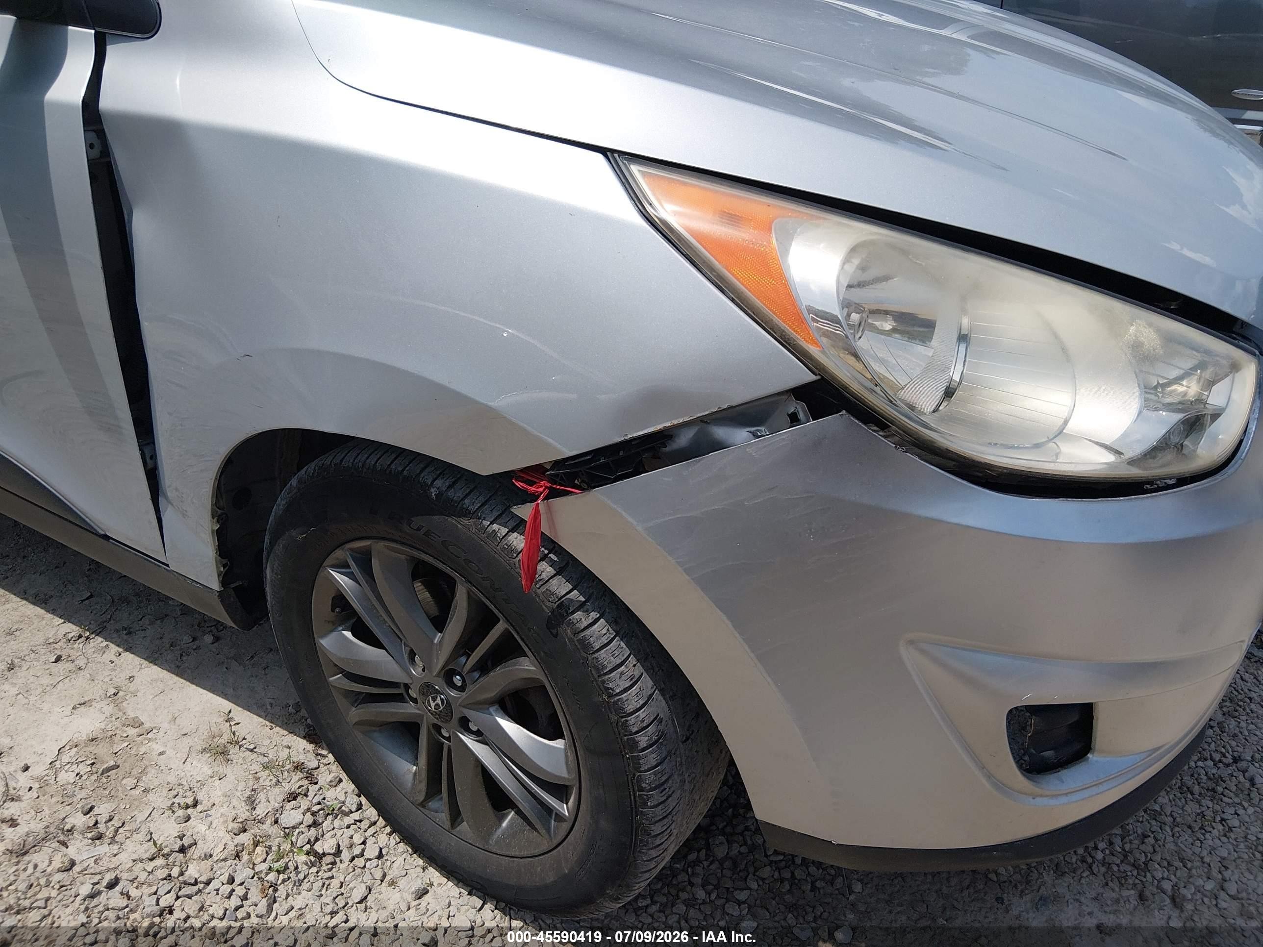 2011 Hyundai Tucson Gls Silver vin: KM8JUCAC7BU200285