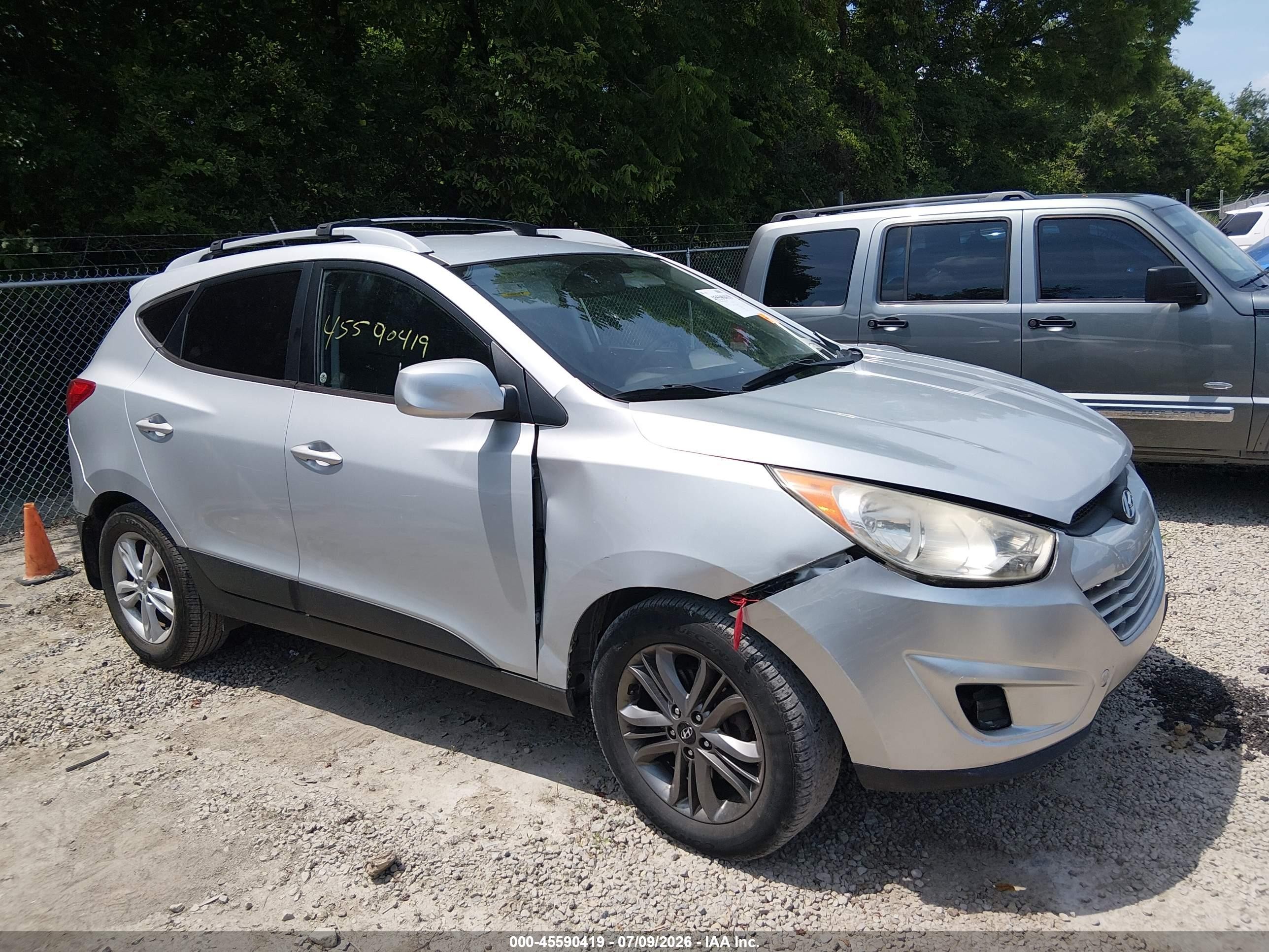 2011 Hyundai Tucson Gls Silver vin: KM8JUCAC7BU200285