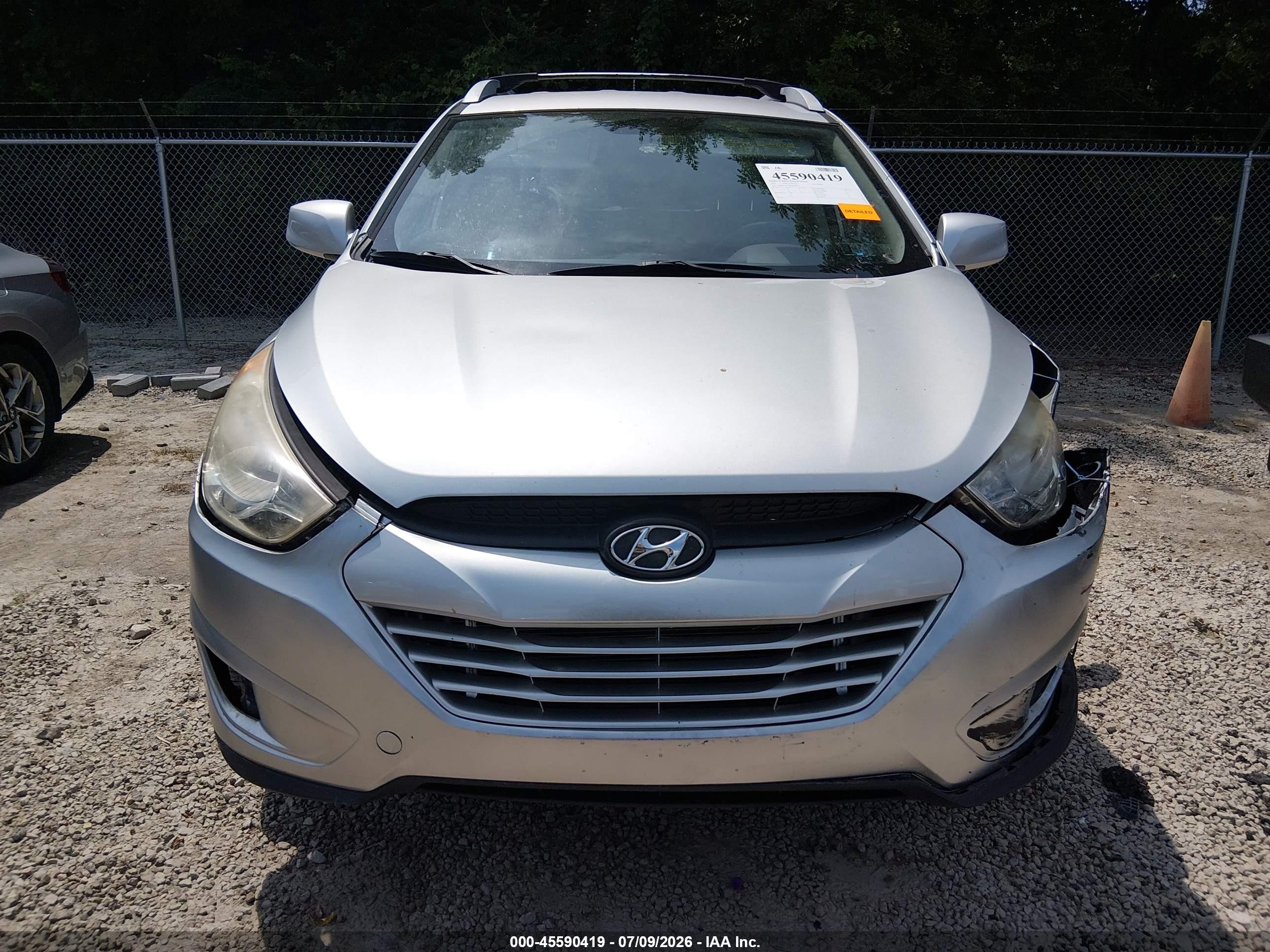 2011 Hyundai Tucson Gls Silver vin: KM8JUCAC7BU200285