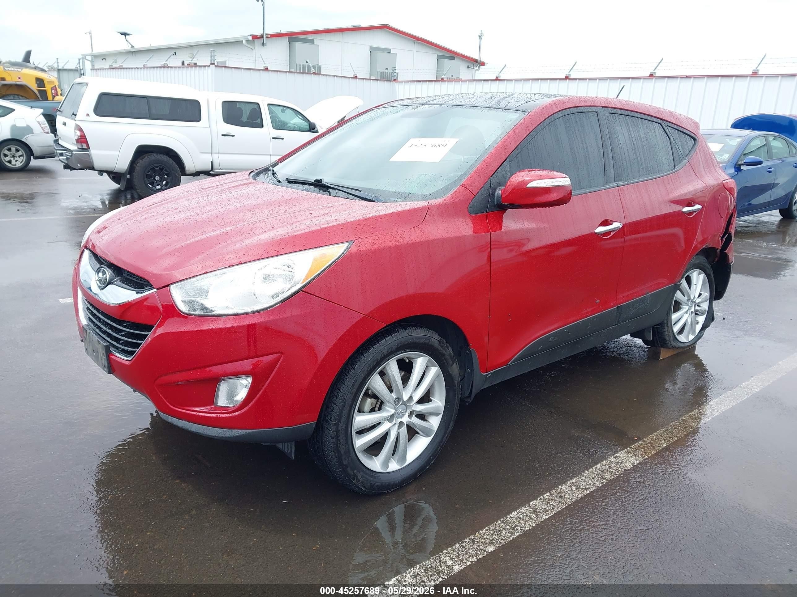 2011 Hyundai Tucson Limited Красный vin: KM8JUCAC7BU203963
