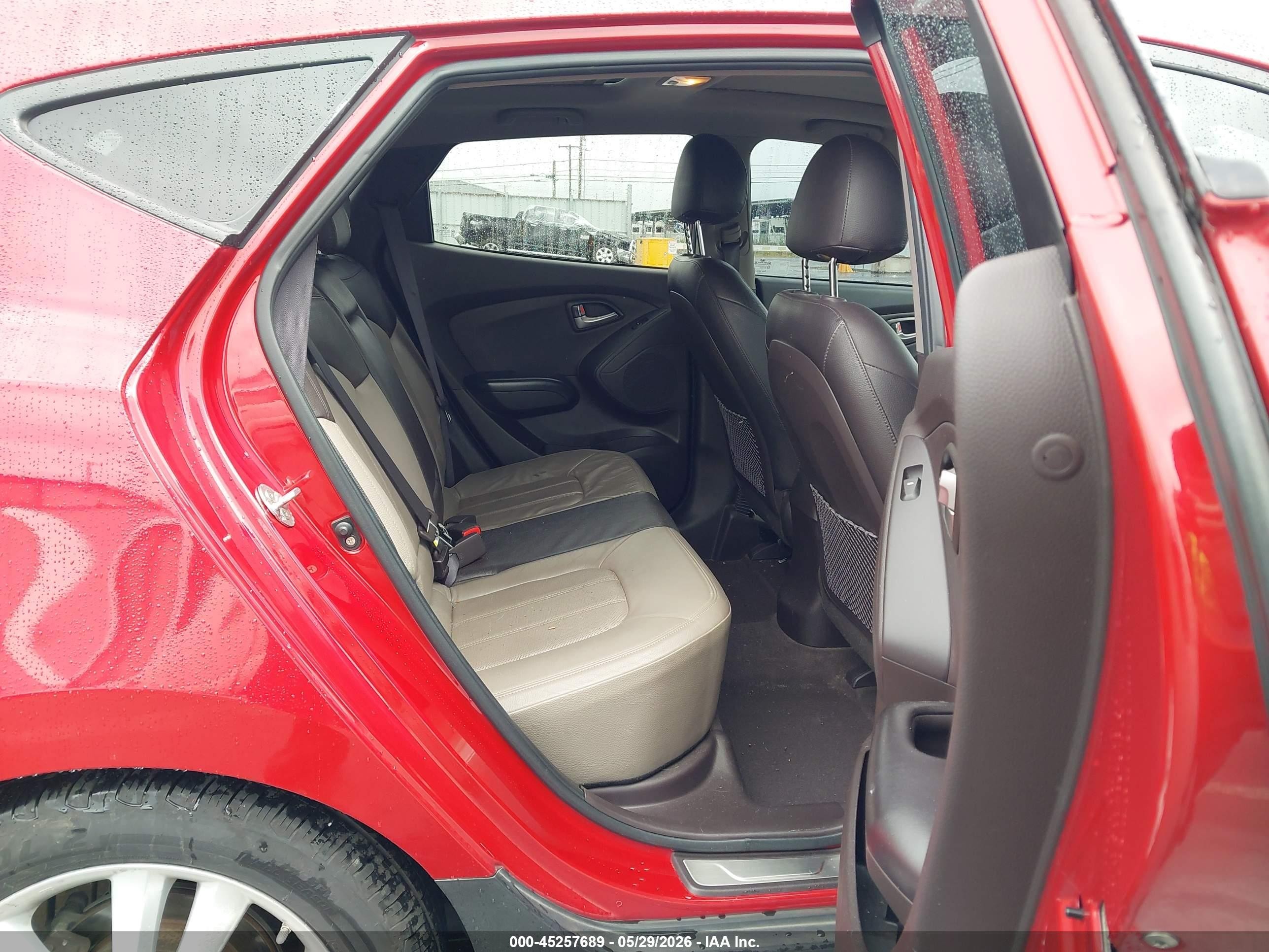 2011 Hyundai Tucson Limited Красный vin: KM8JUCAC7BU203963