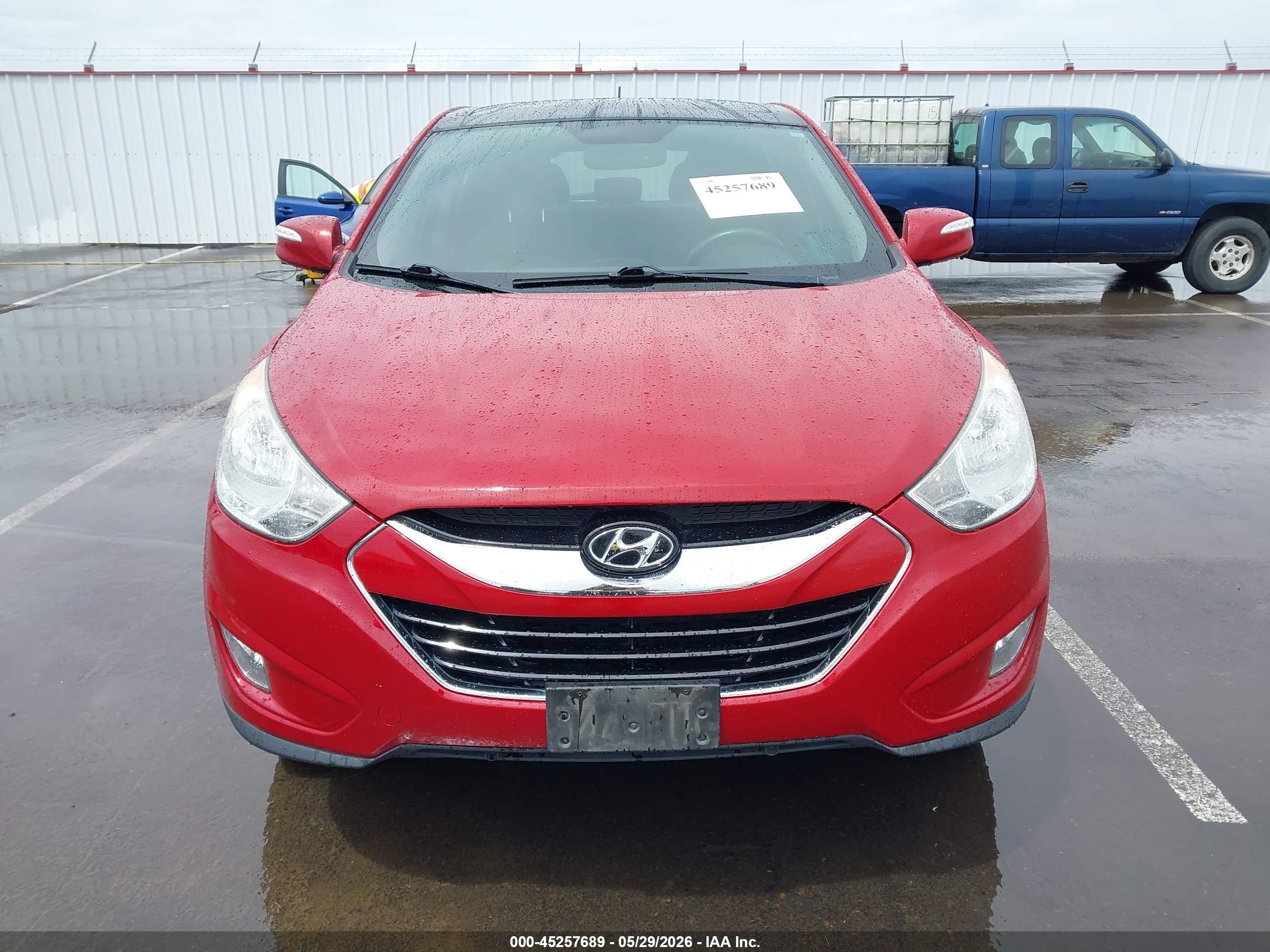 2011 Hyundai Tucson Limited Красный vin: KM8JUCAC7BU203963