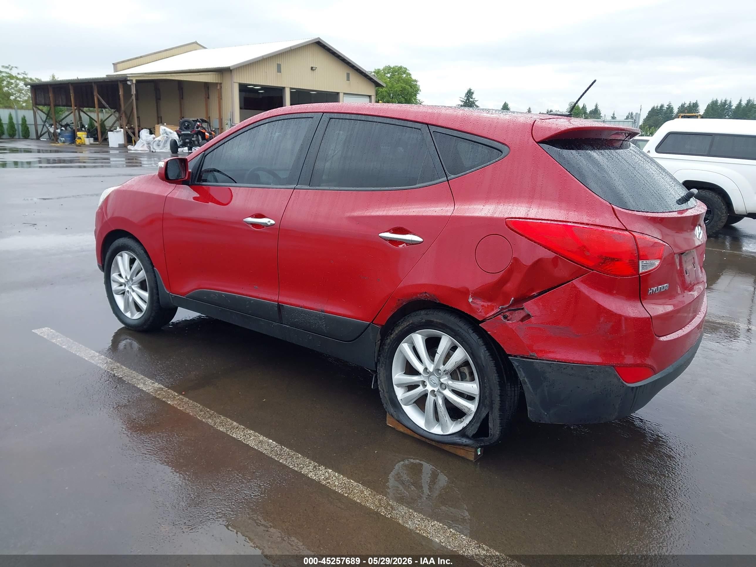 2011 Hyundai Tucson Limited Красный vin: KM8JUCAC7BU203963