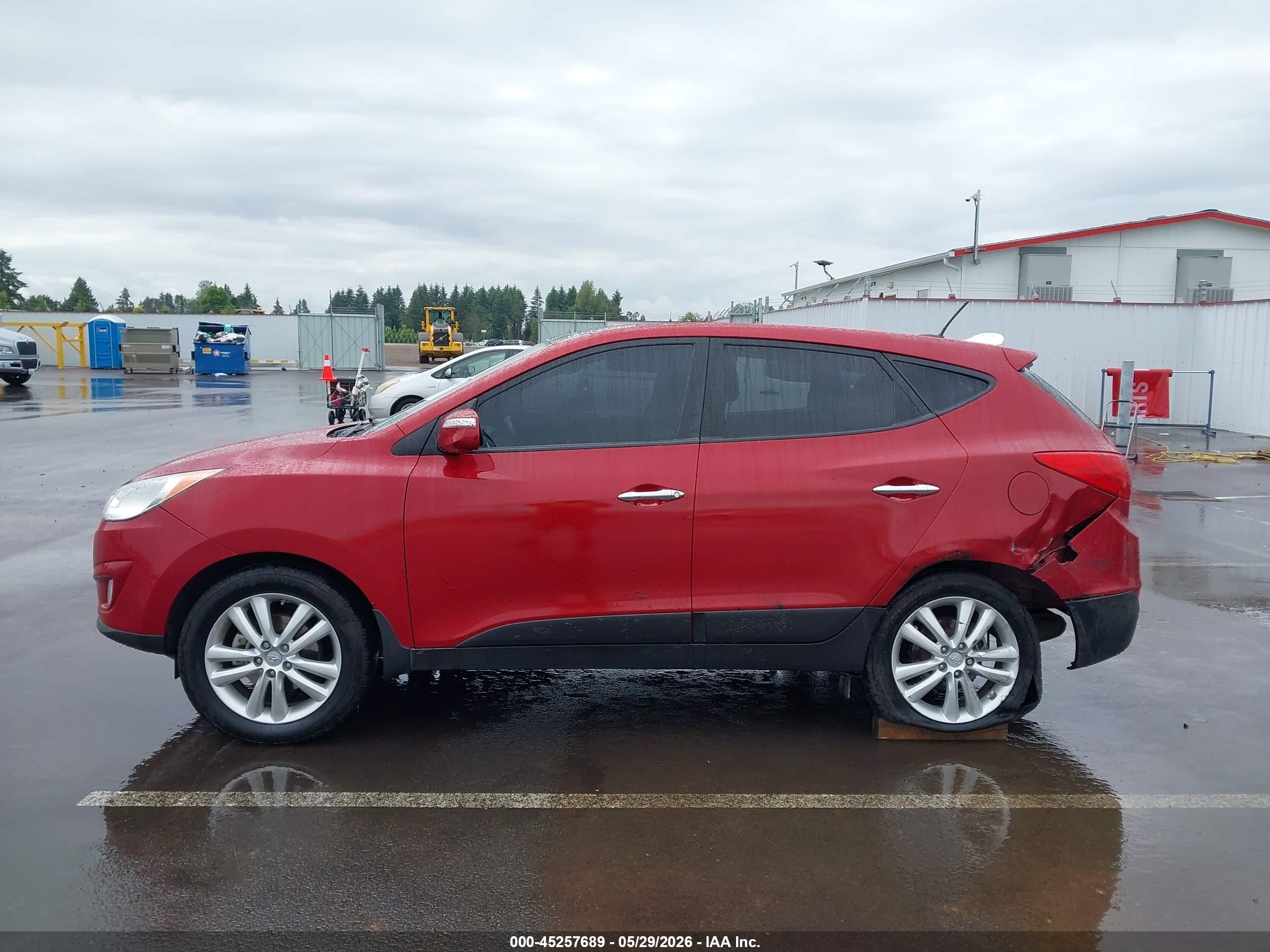 2011 Hyundai Tucson Limited Красный vin: KM8JUCAC7BU203963