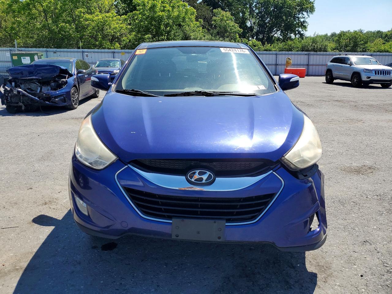 2011 Hyundai Tucson Limited Blue vin: KM8JUCAC7BU283331