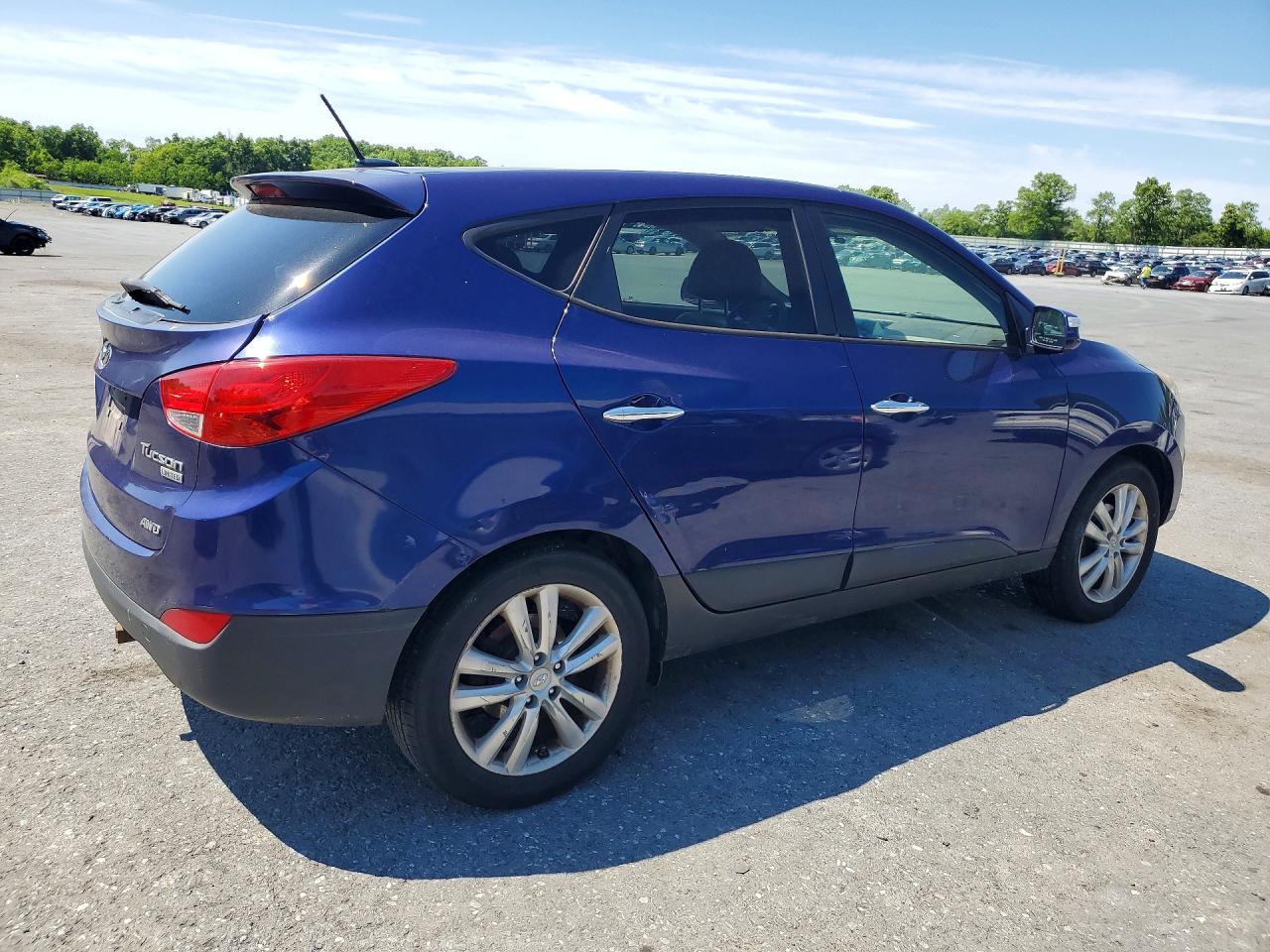 2011 Hyundai Tucson Limited Blue vin: KM8JUCAC7BU283331