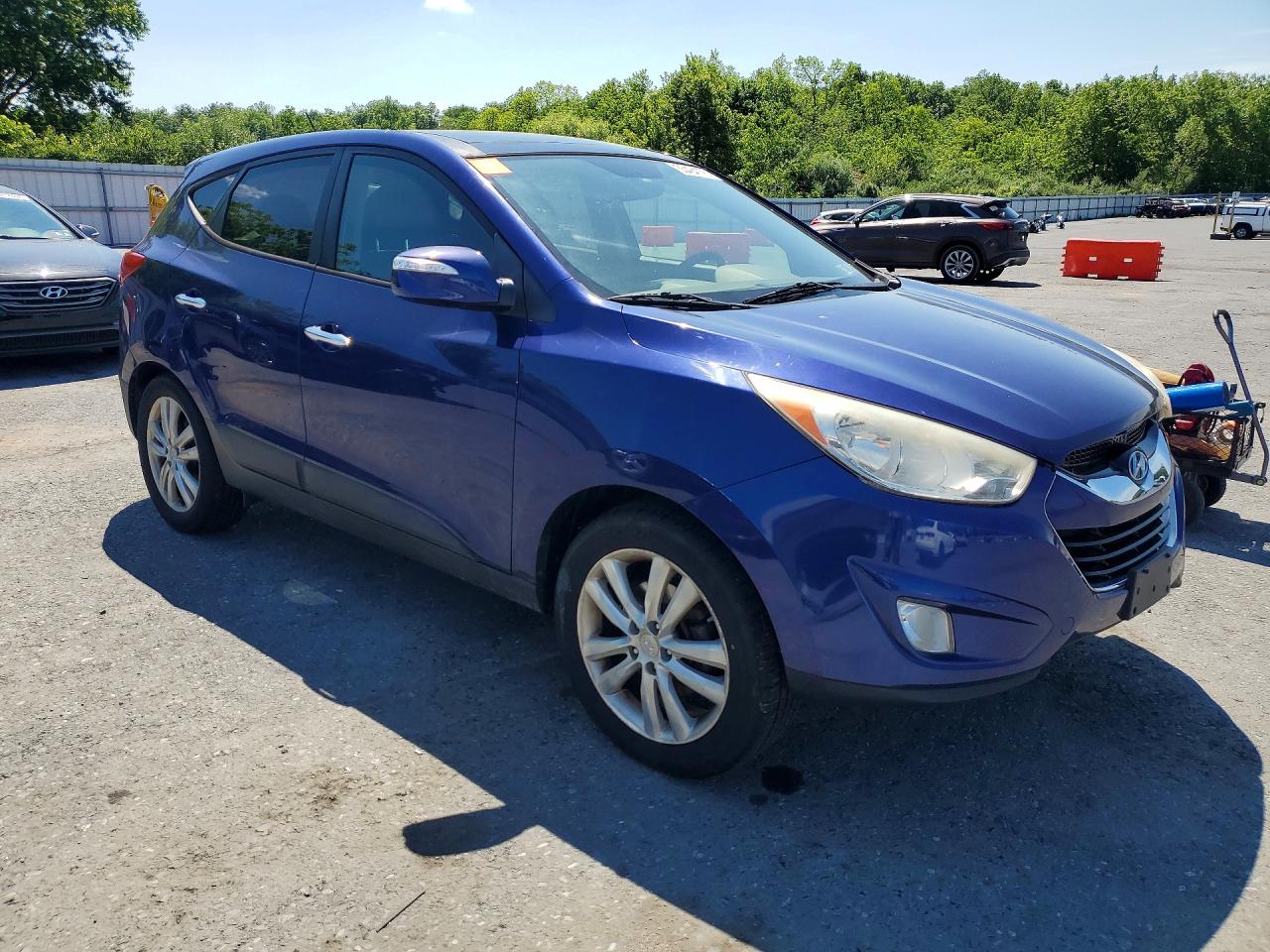 2011 Hyundai Tucson Limited Blue vin: KM8JUCAC7BU283331