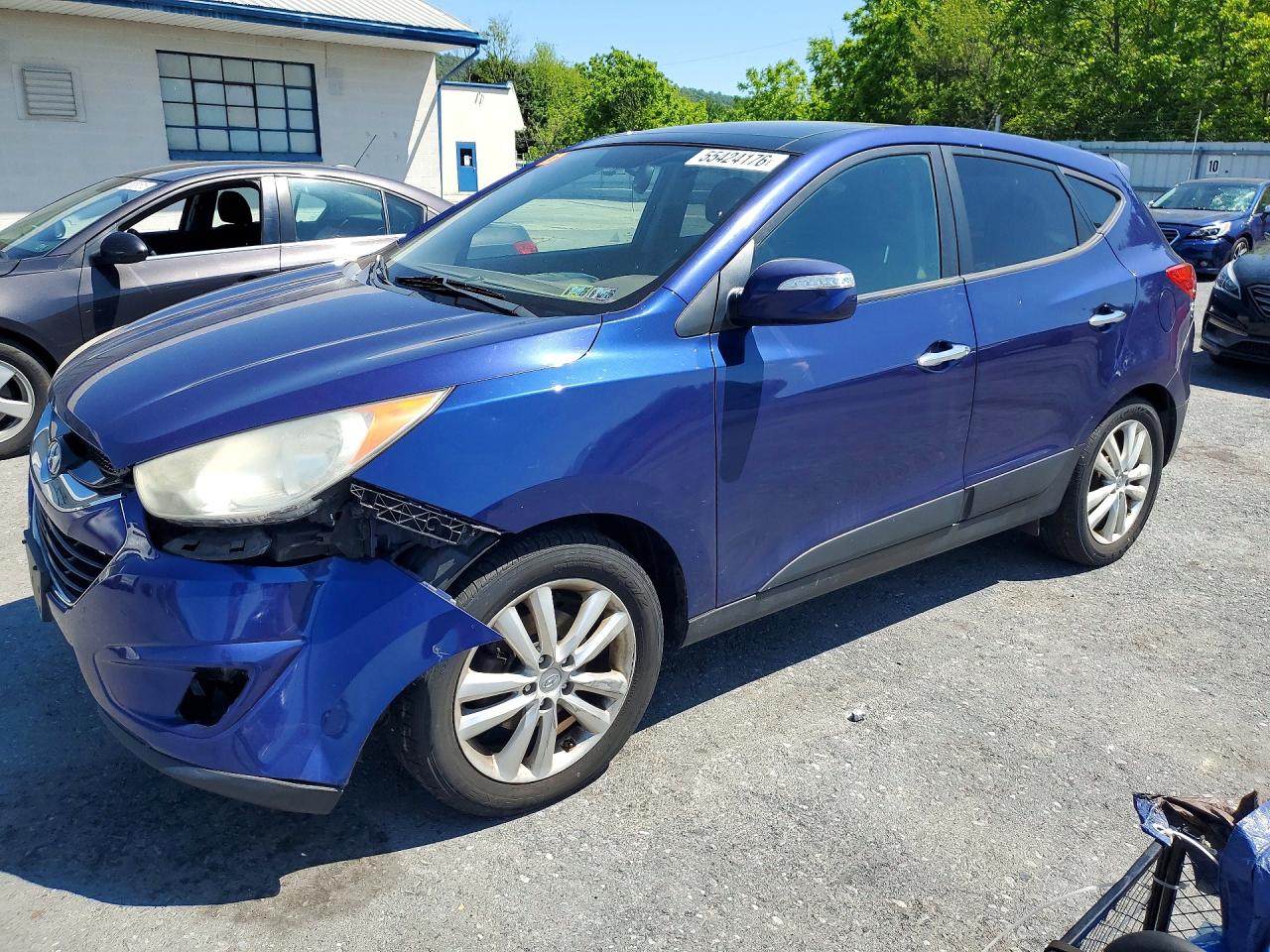 2011 Hyundai Tucson Limited Blue vin: KM8JUCAC7BU283331