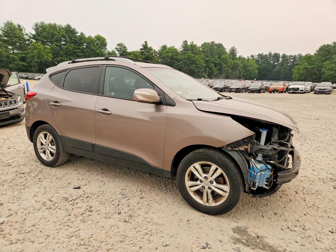 2012 Hyundai Tucson Gls Brown vin: KM8JUCAC7CU373239