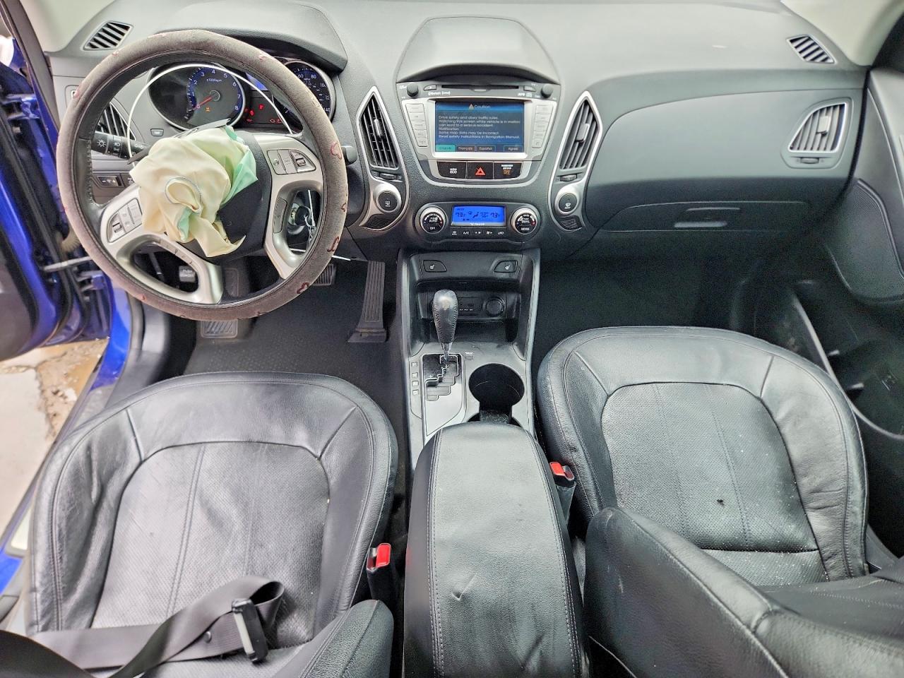 2012 Hyundai Tucson Limited Blue vin: KM8JUCAC7CU424500