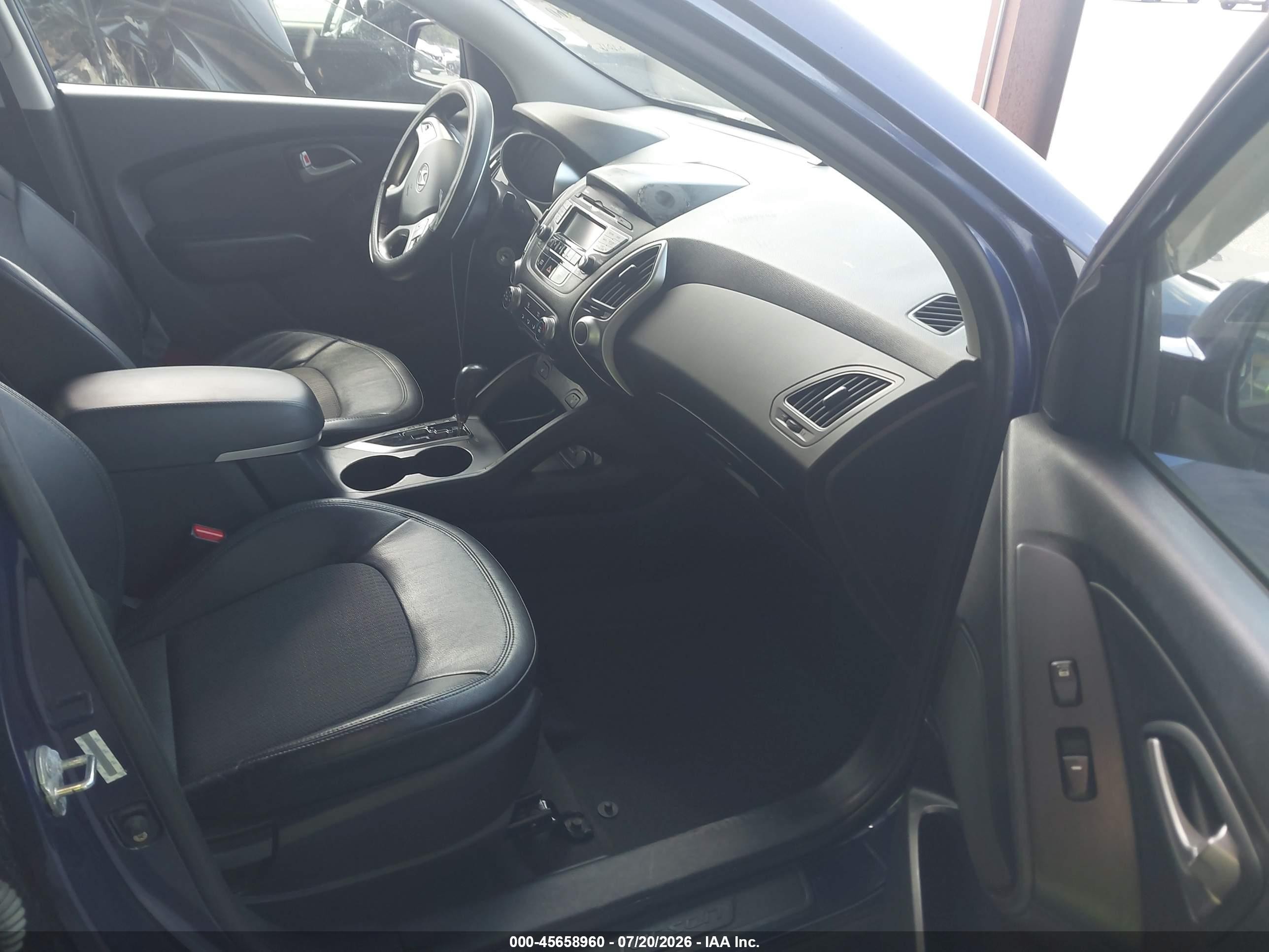 2012 Hyundai Tucson Gls Blue vin: KM8JUCAC7CU442432