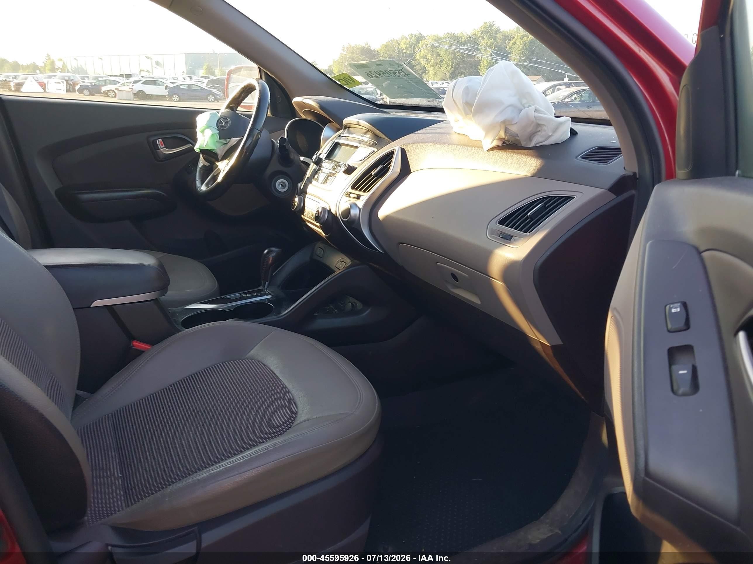 2012 Hyundai Tucson Gls Red vin: KM8JUCAC7CU509983