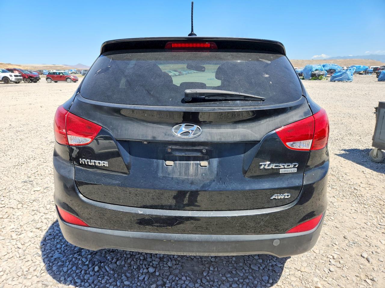 2013 Hyundai Tucson Limited Black vin: KM8JUCAC7DU581428