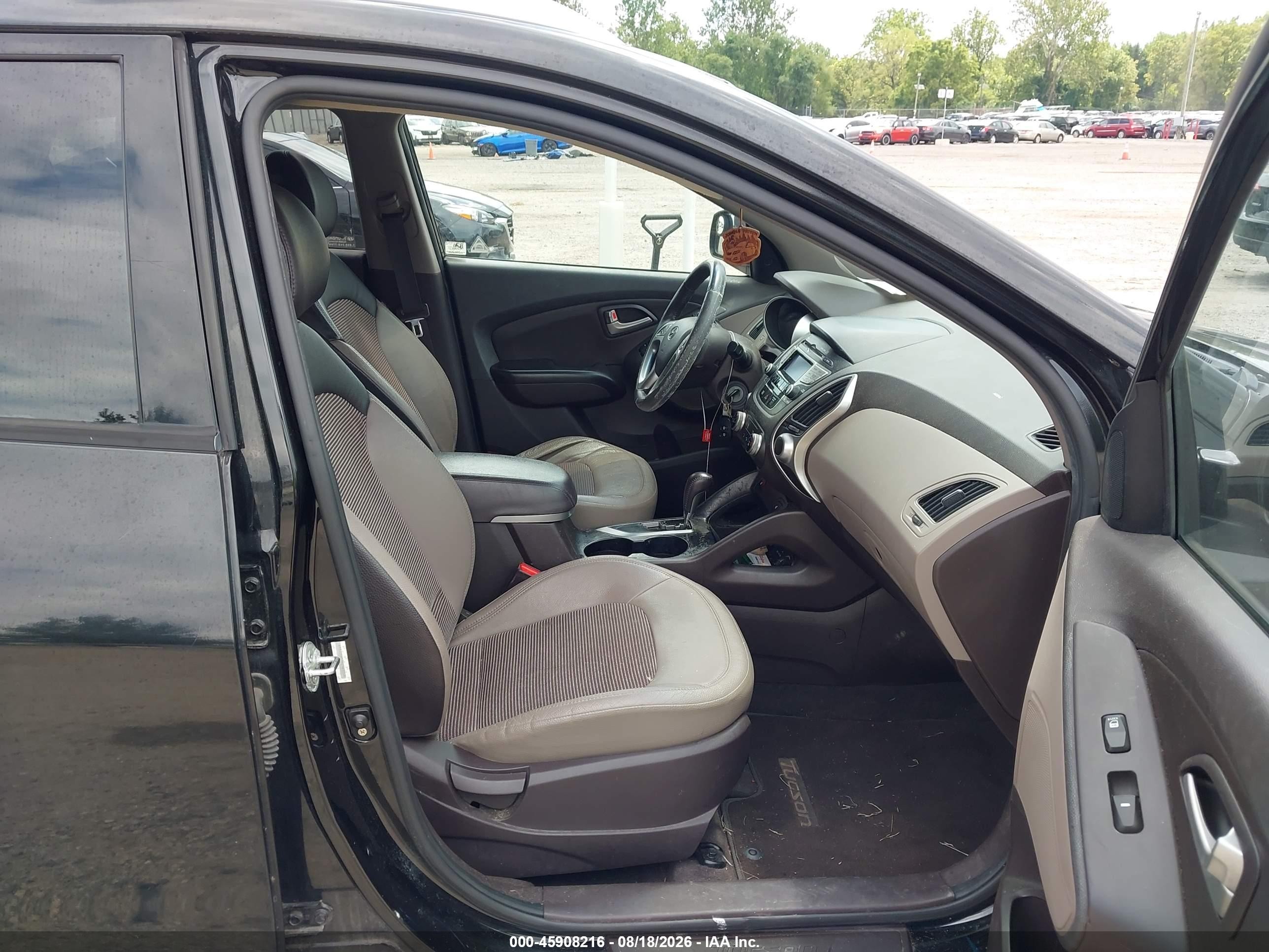 2013 Hyundai Tucson Gls Black vin: KM8JUCAC7DU583003