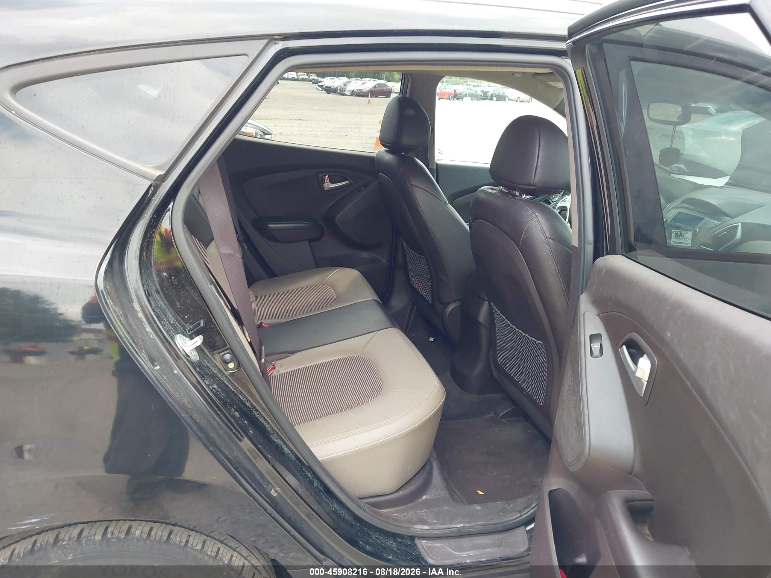 2013 Hyundai Tucson Gls Black vin: KM8JUCAC7DU583003