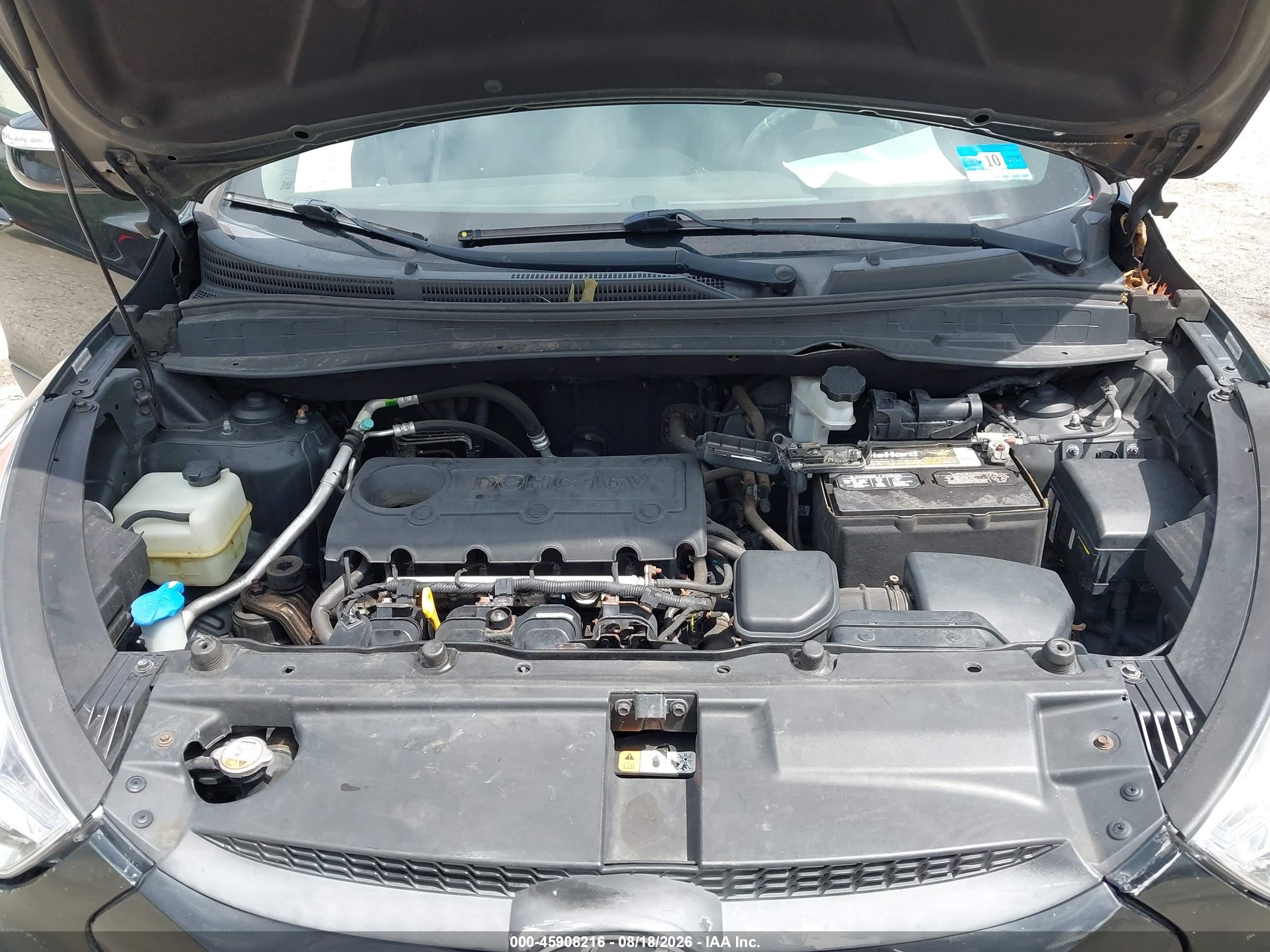 2013 Hyundai Tucson Gls Black vin: KM8JUCAC7DU583003