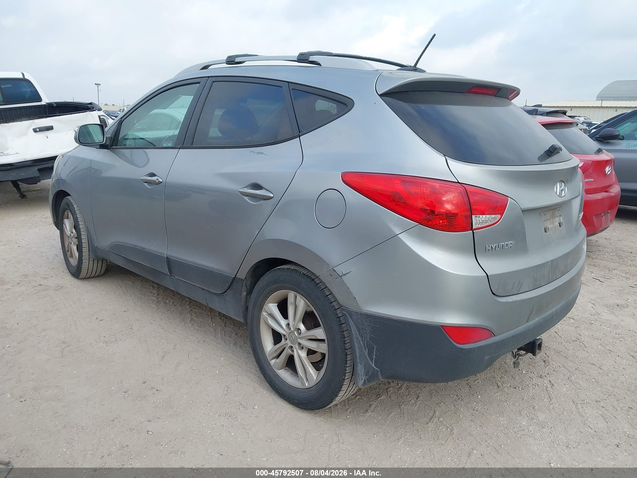 2013 Hyundai Tucson Gls Gray vin: KM8JUCAC7DU599959