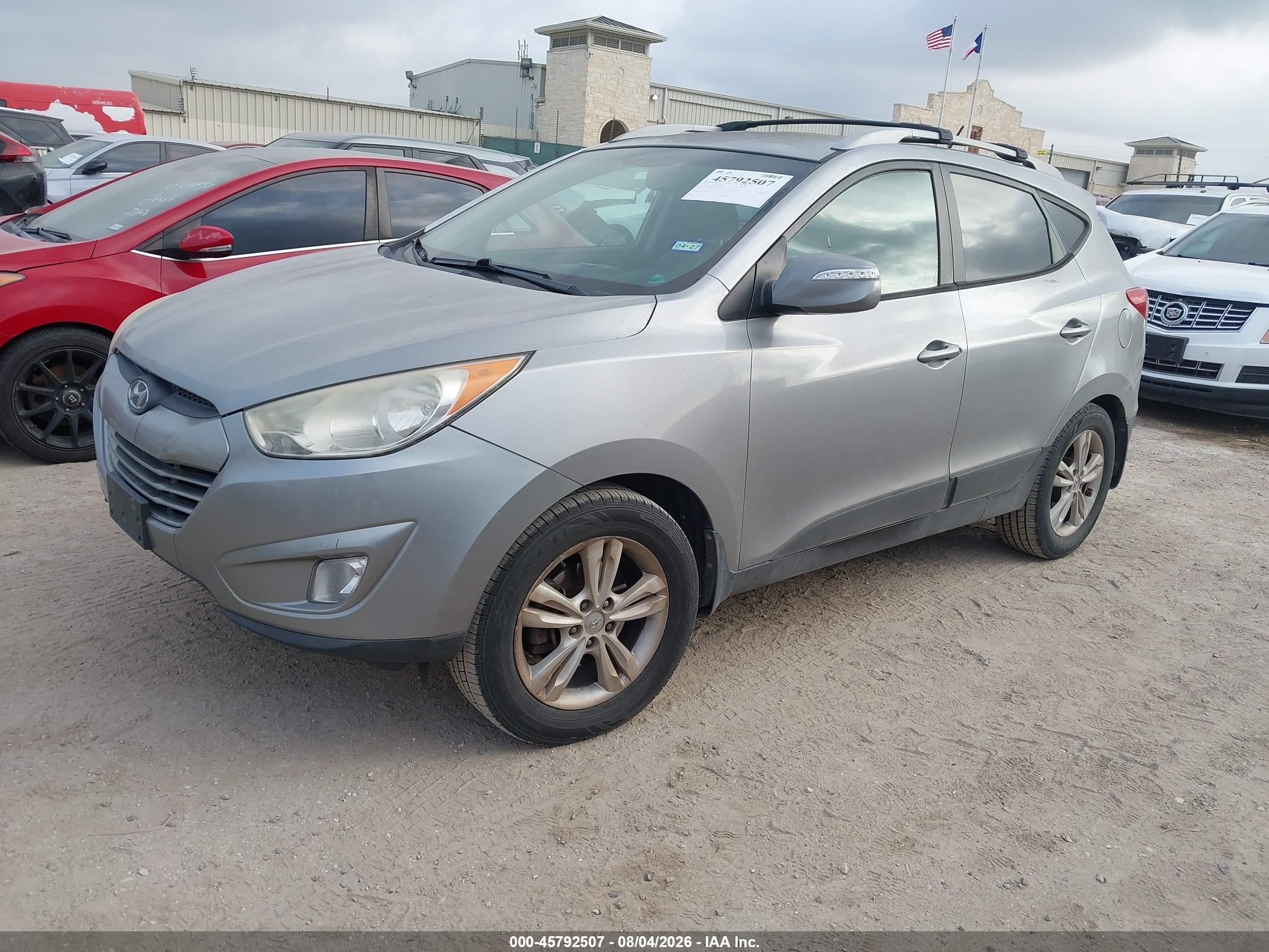 2013 Hyundai Tucson Gls Gray vin: KM8JUCAC7DU599959