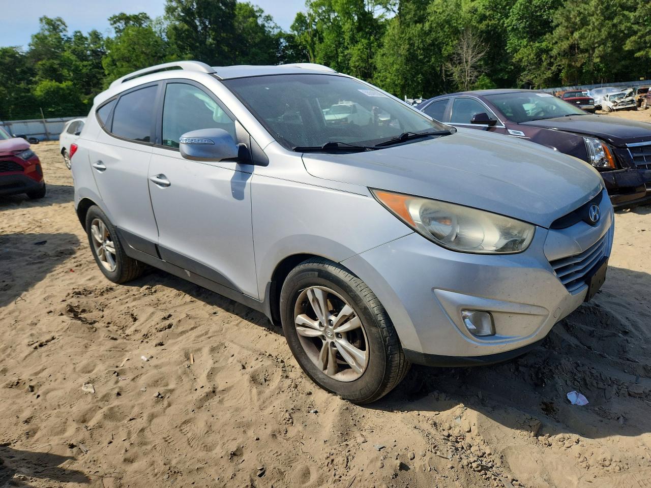 2013 Hyundai Tucson Gls Silver vin: KM8JUCAC7DU621667