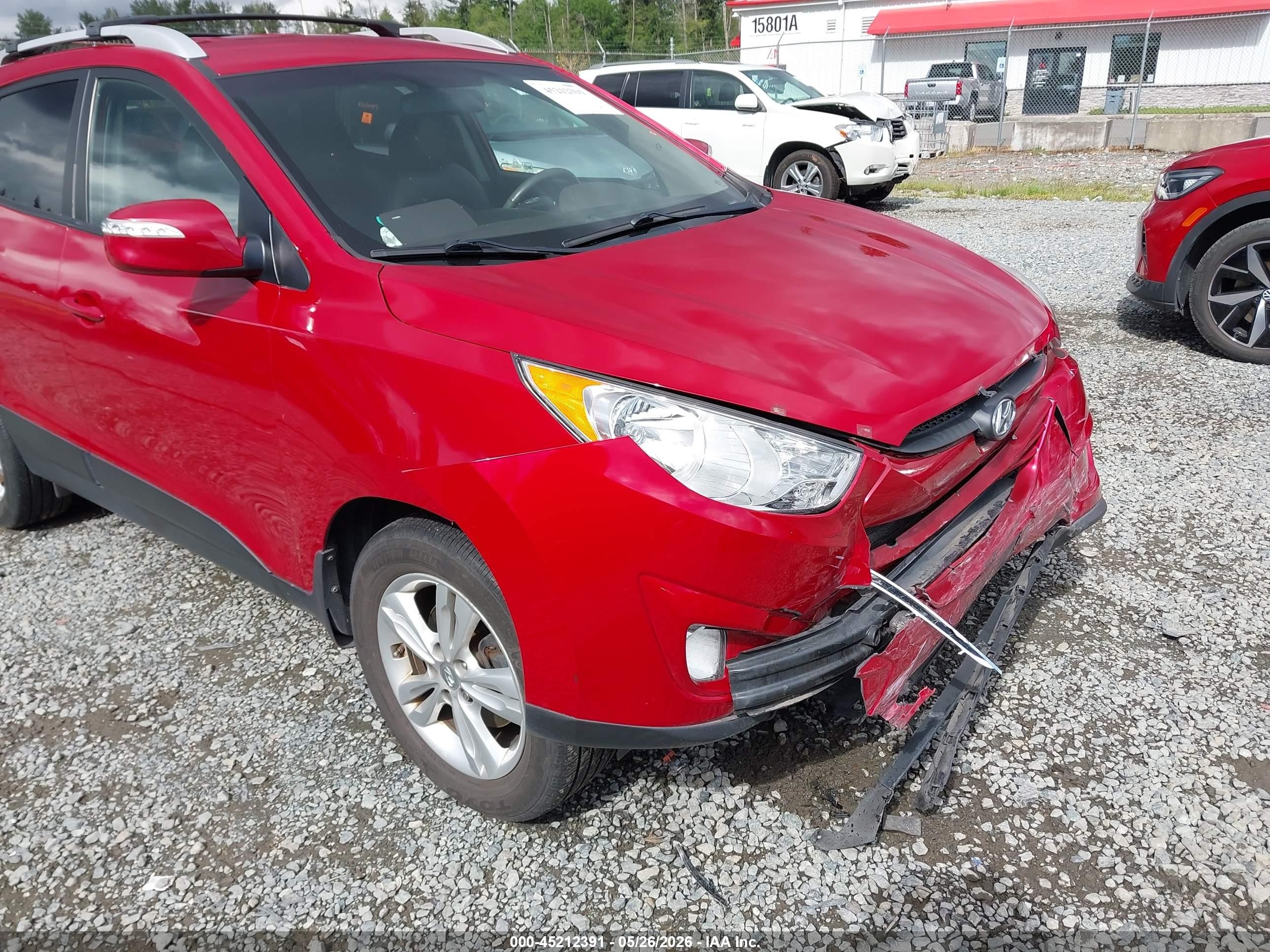 2013 Hyundai Tucson Gls Red vin: KM8JUCAC7DU672750