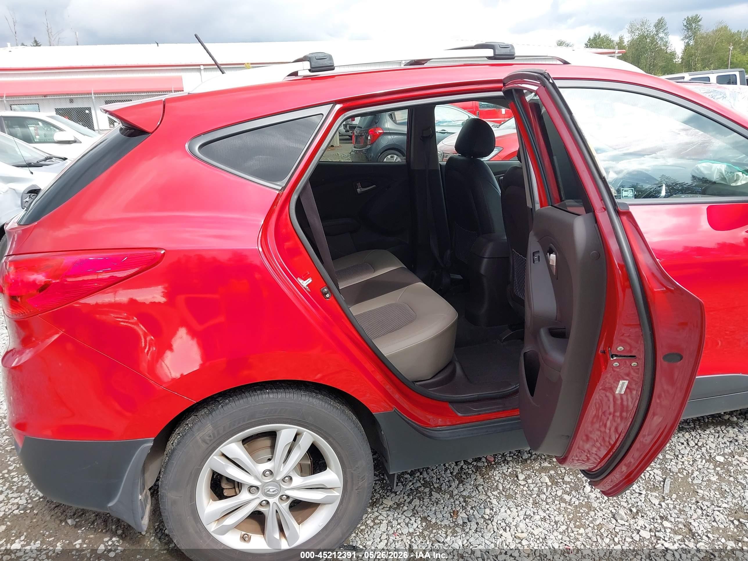 2013 Hyundai Tucson Gls Red vin: KM8JUCAC7DU672750