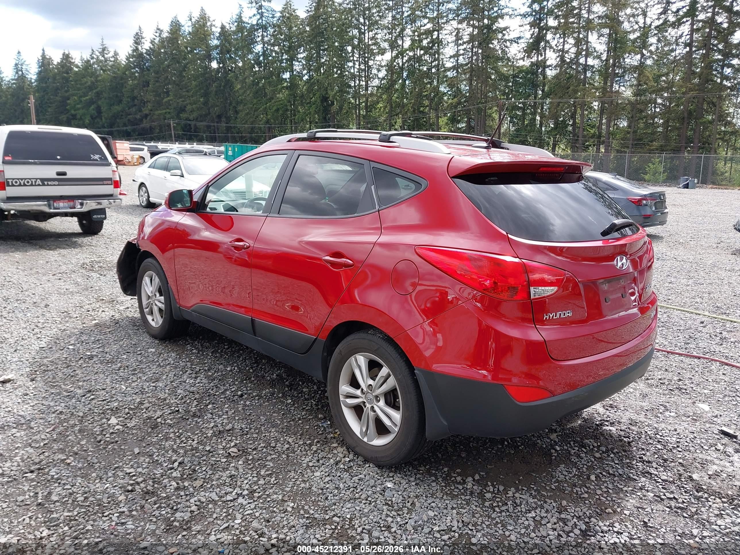 2013 Hyundai Tucson Gls Red vin: KM8JUCAC7DU672750