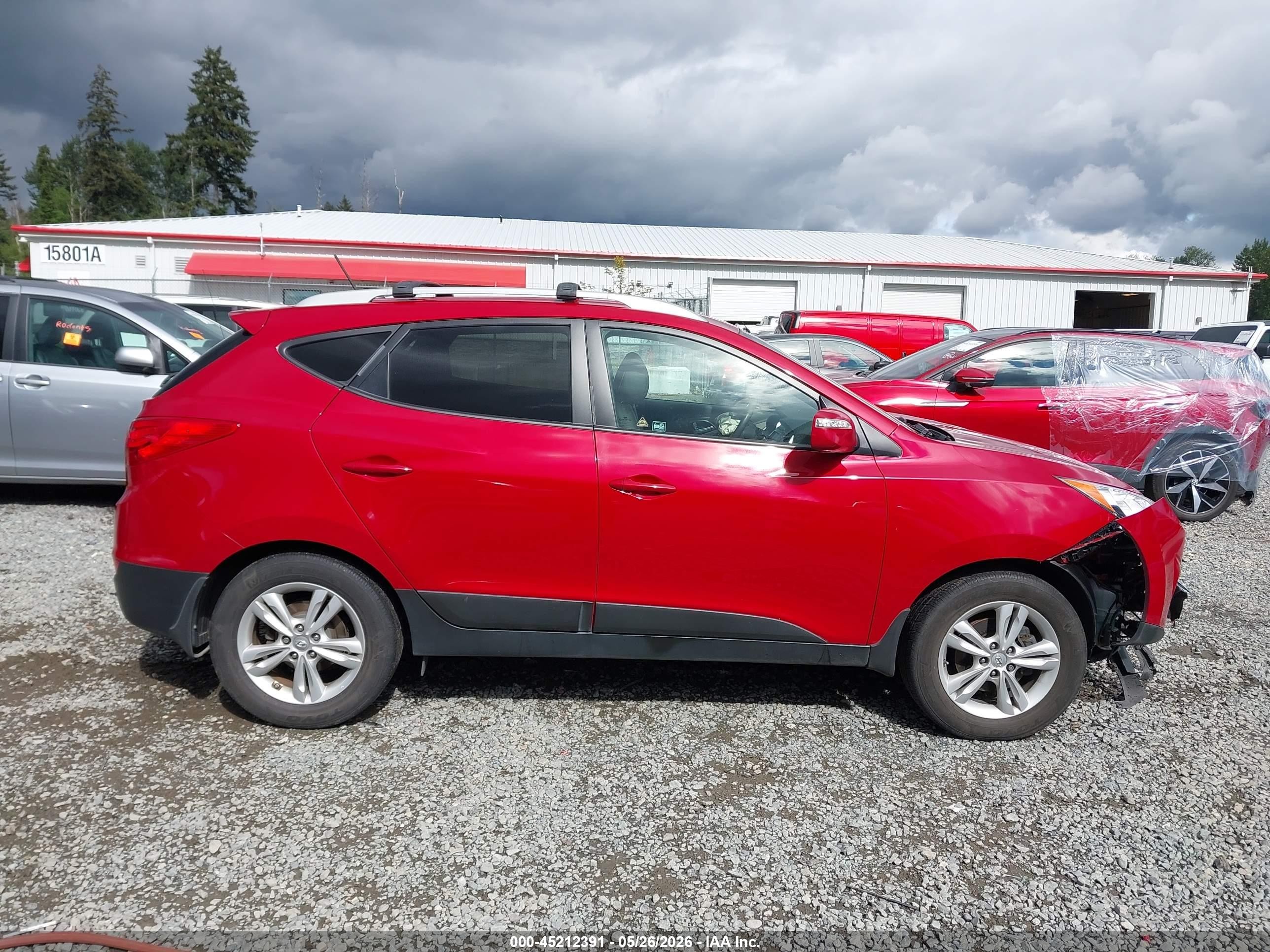 2013 Hyundai Tucson Gls Red vin: KM8JUCAC7DU672750