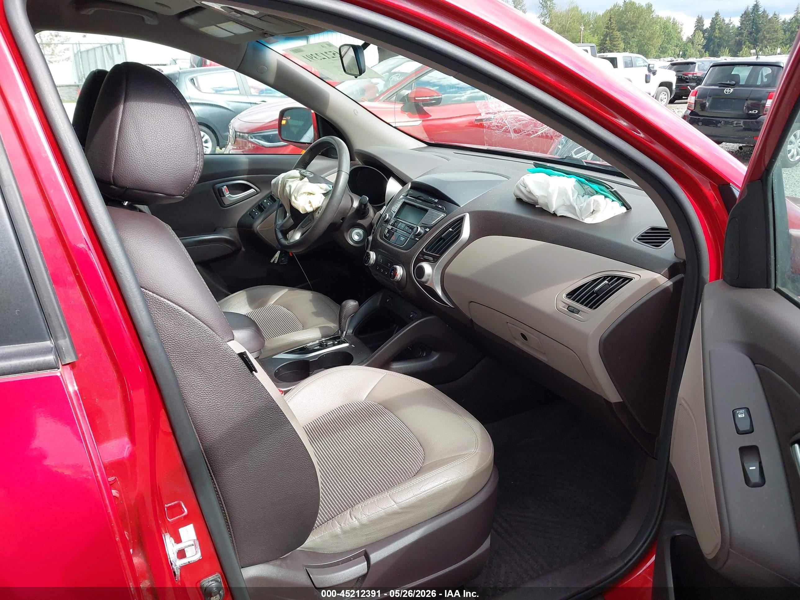 2013 Hyundai Tucson Gls Red vin: KM8JUCAC7DU672750