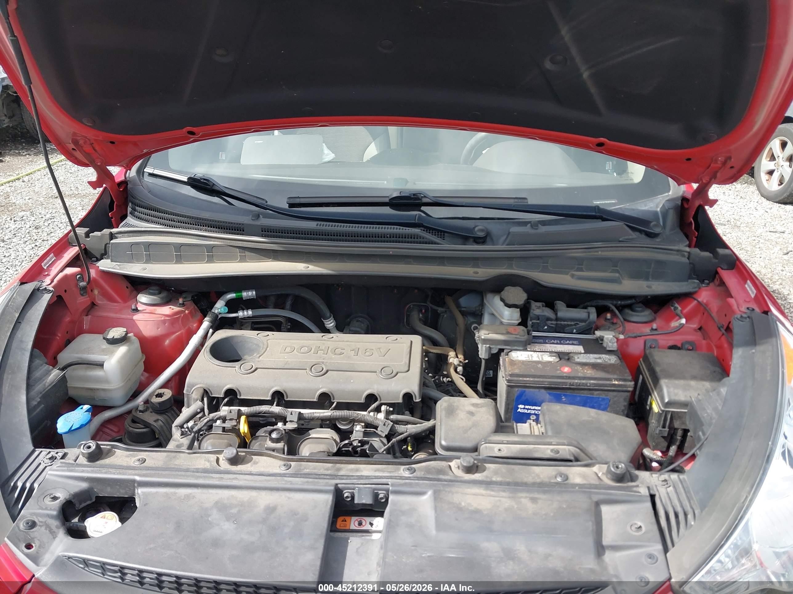 2013 Hyundai Tucson Gls Red vin: KM8JUCAC7DU672750