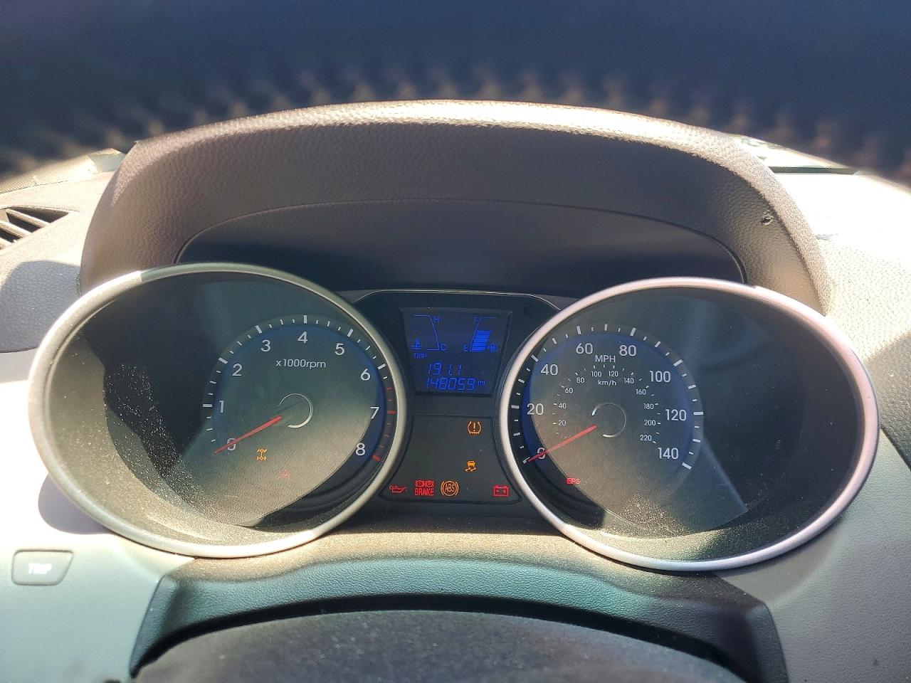 2013 Hyundai Tucson Gls Blue vin: KM8JUCAC7DU693467