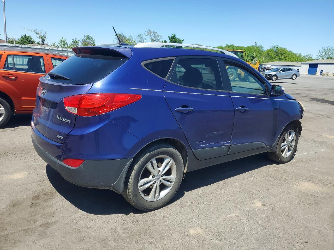 2013 Hyundai Tucson Gls Blue vin: KM8JUCAC7DU693467