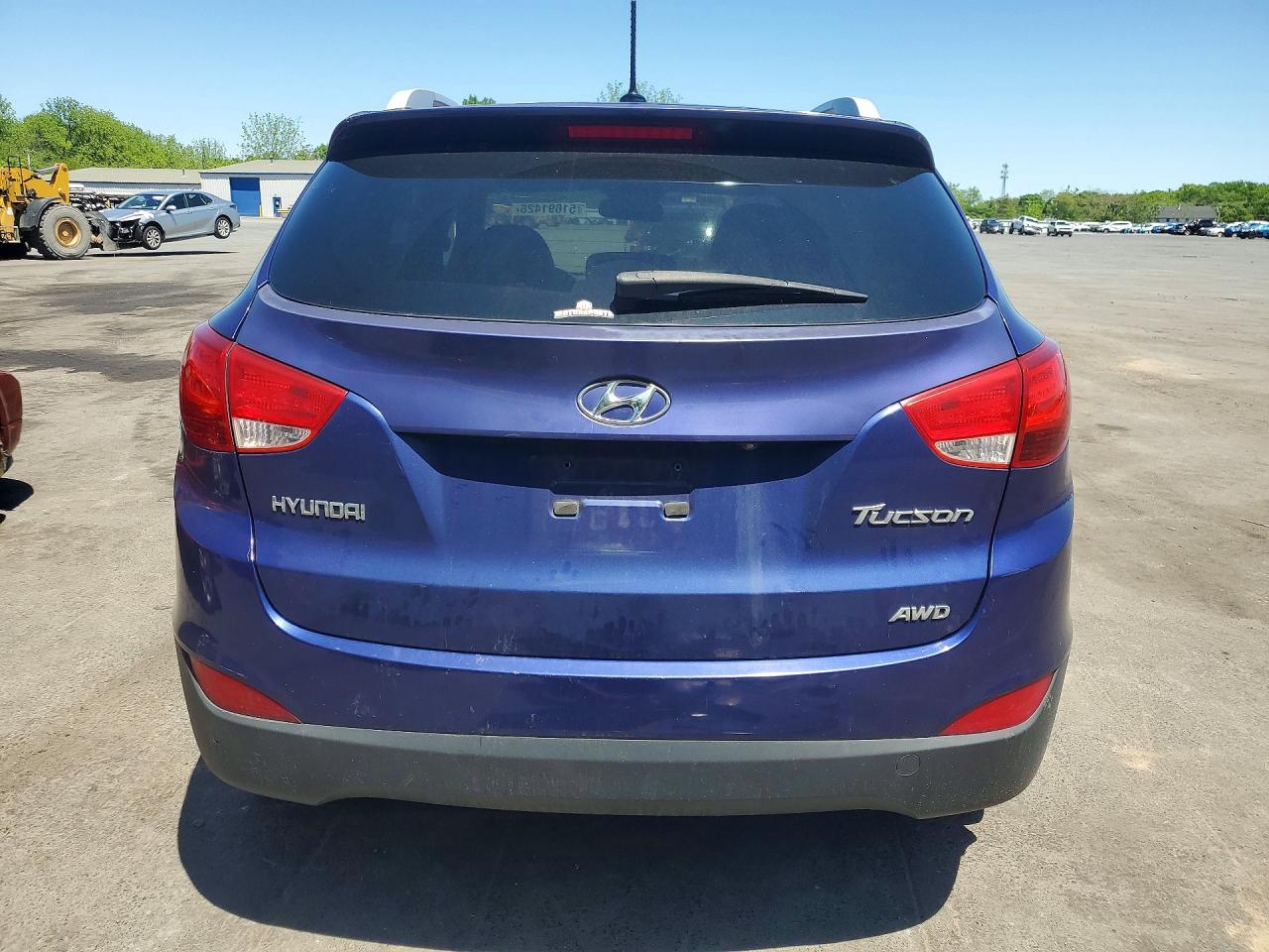 2013 Hyundai Tucson Gls Blue vin: KM8JUCAC7DU693467